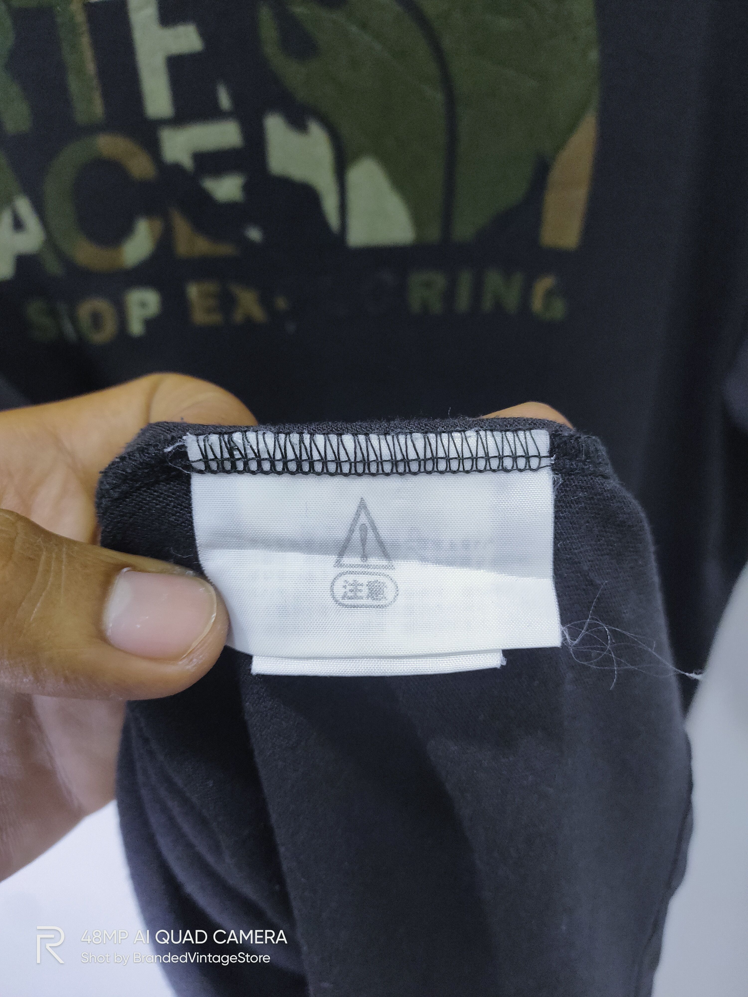 Japanese Brand × The North Face THE NORTH FACE Hypebeast Camo BigLogo Graphic Black TShirt Size US L / EU 52-54 / 3 - 7 Thumbnail