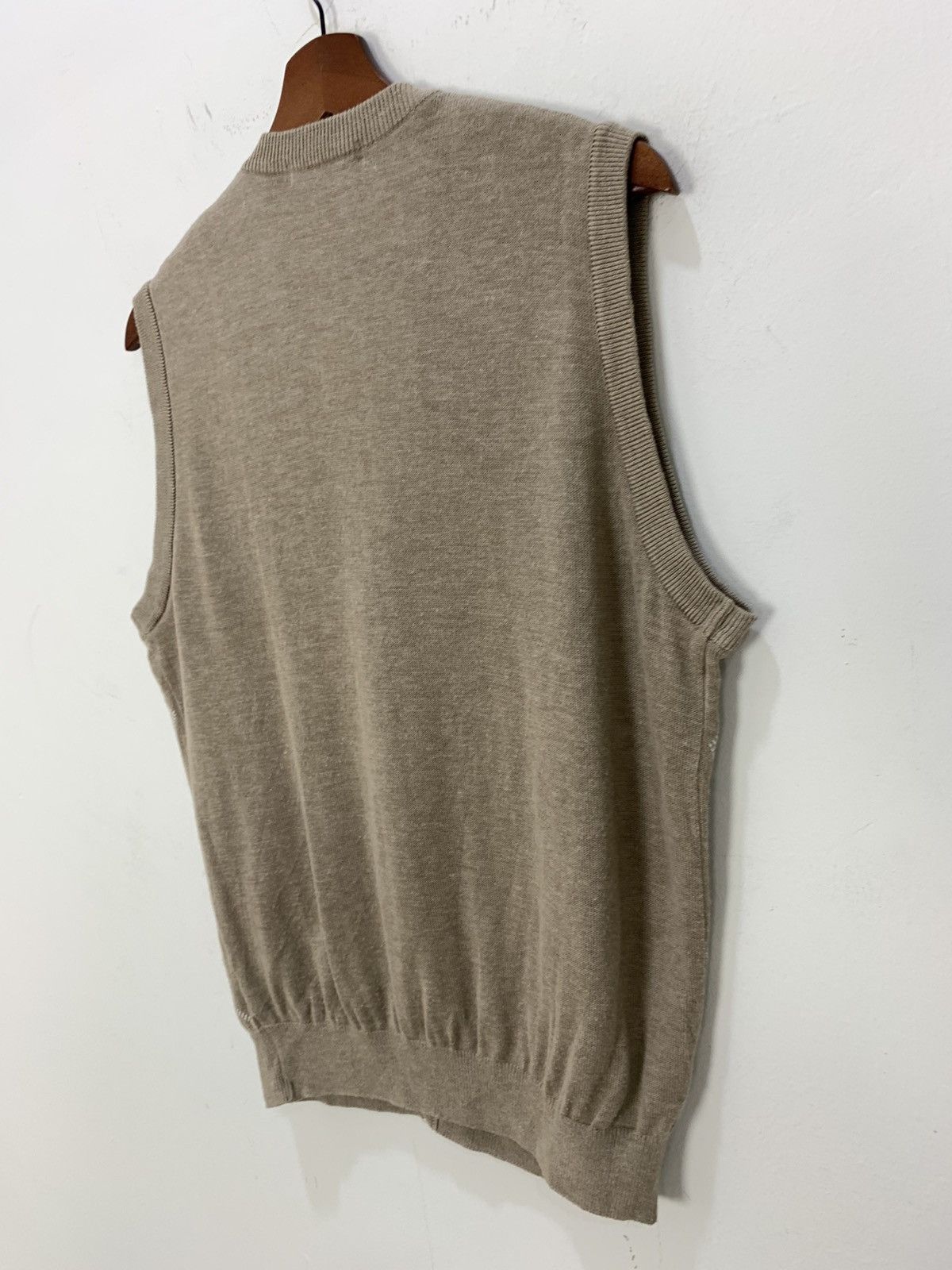 Aran Sweater Market × Golden Bear GOLDEN BEAR Allover Argyle Knitwear Patterned Vest Cardigan Size US M / EU 48-50 / 2 - 11 Thumbnail