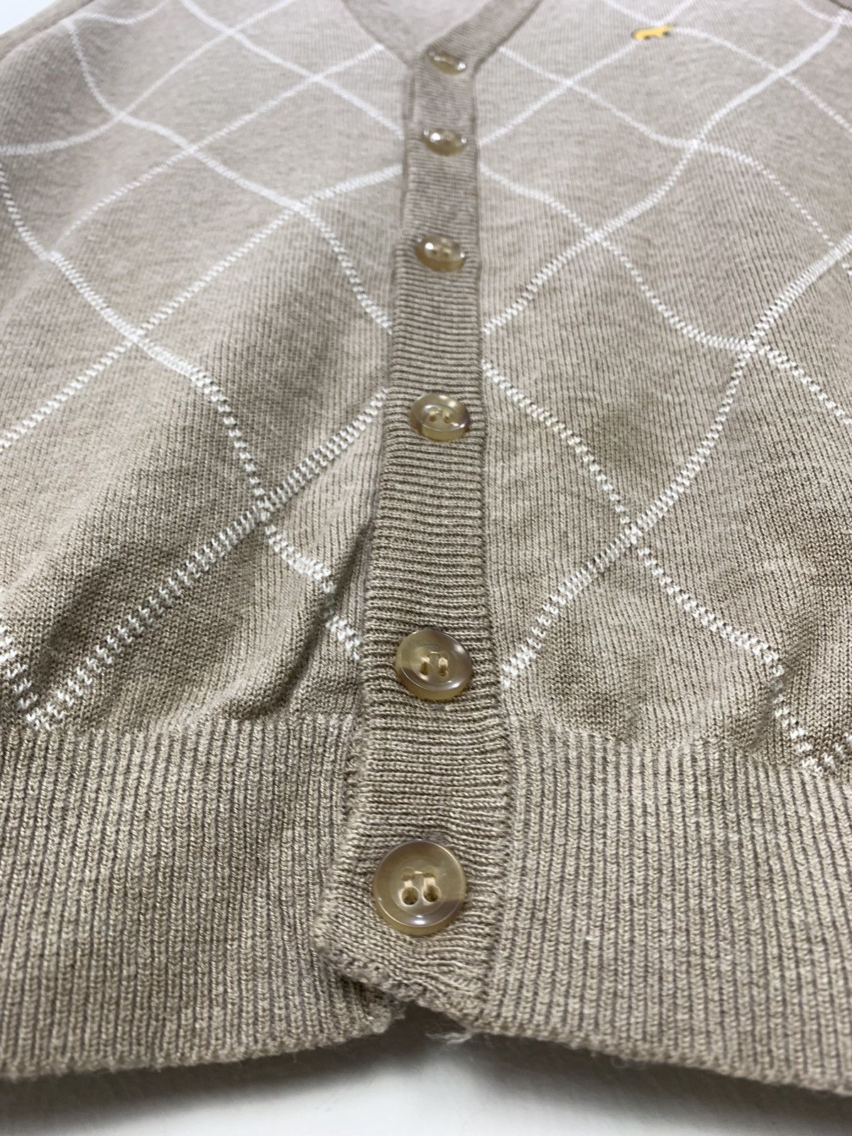 Aran Sweater Market × Golden Bear GOLDEN BEAR Allover Argyle Knitwear Patterned Vest Cardigan Size US M / EU 48-50 / 2 - 7 Thumbnail