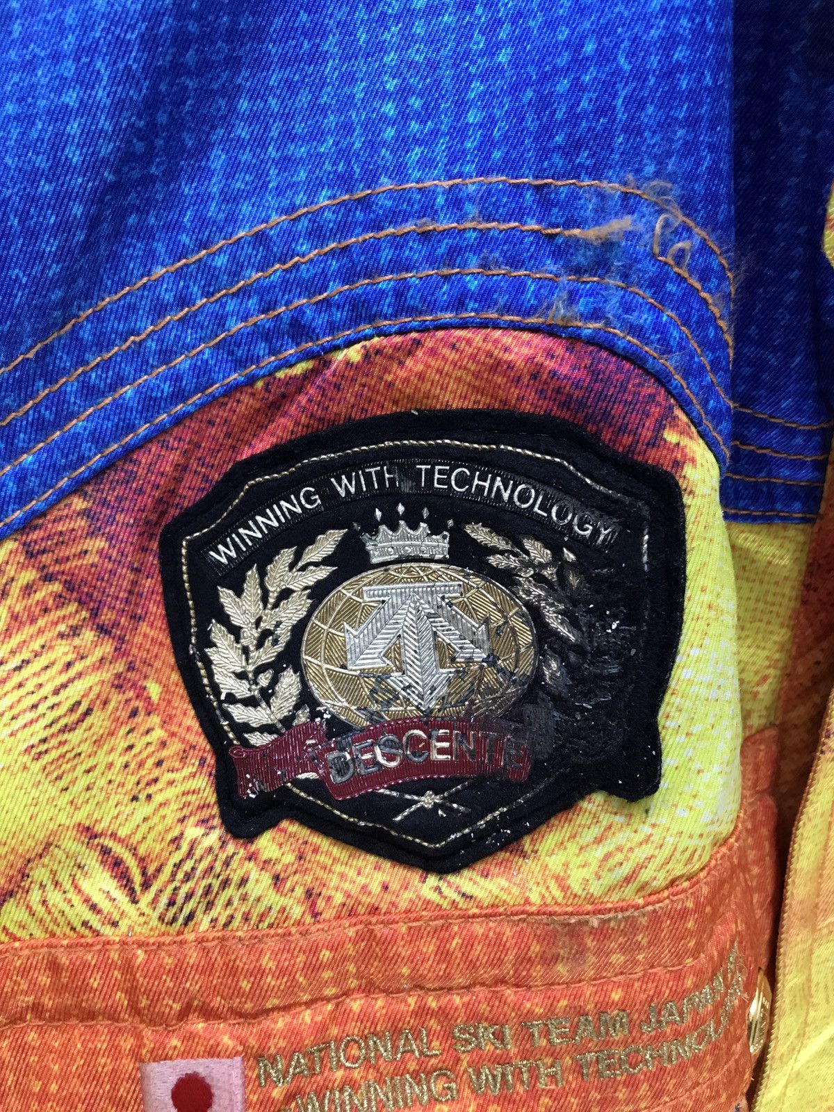 Descente Vtg 90s Descente Ski Jacket Multi Colour Abstract Size US L / EU 52-54 / 3 - 5 Thumbnail