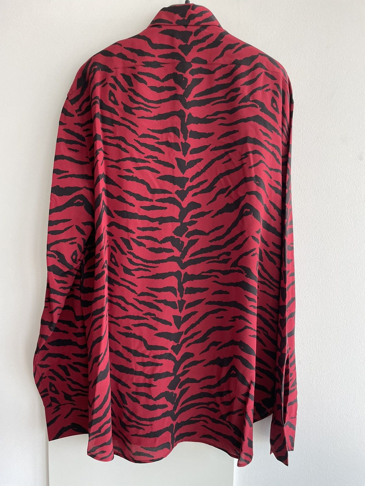 Hedi Slimane × Saint Laurent Paris × Yves Saint Laurent Super Runway Saint Laurent Shirt Pure Silk Size US XL / EU 56 / 4 - 7 Thumbnail