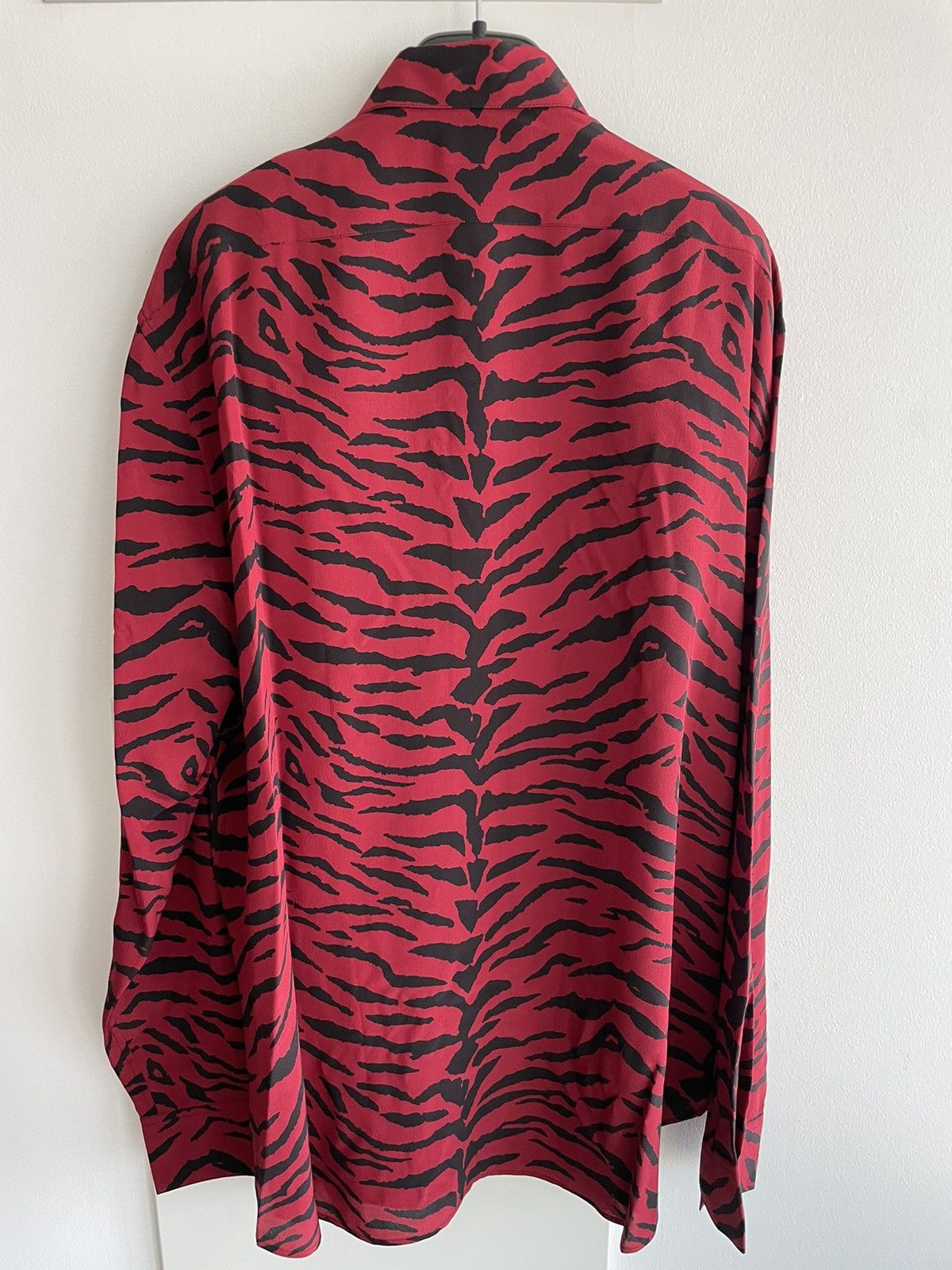 Hedi Slimane × Saint Laurent Paris × Yves Saint Laurent Super Runway Saint Laurent Shirt Pure Silk Size US XL / EU 56 / 4 - 6 Thumbnail