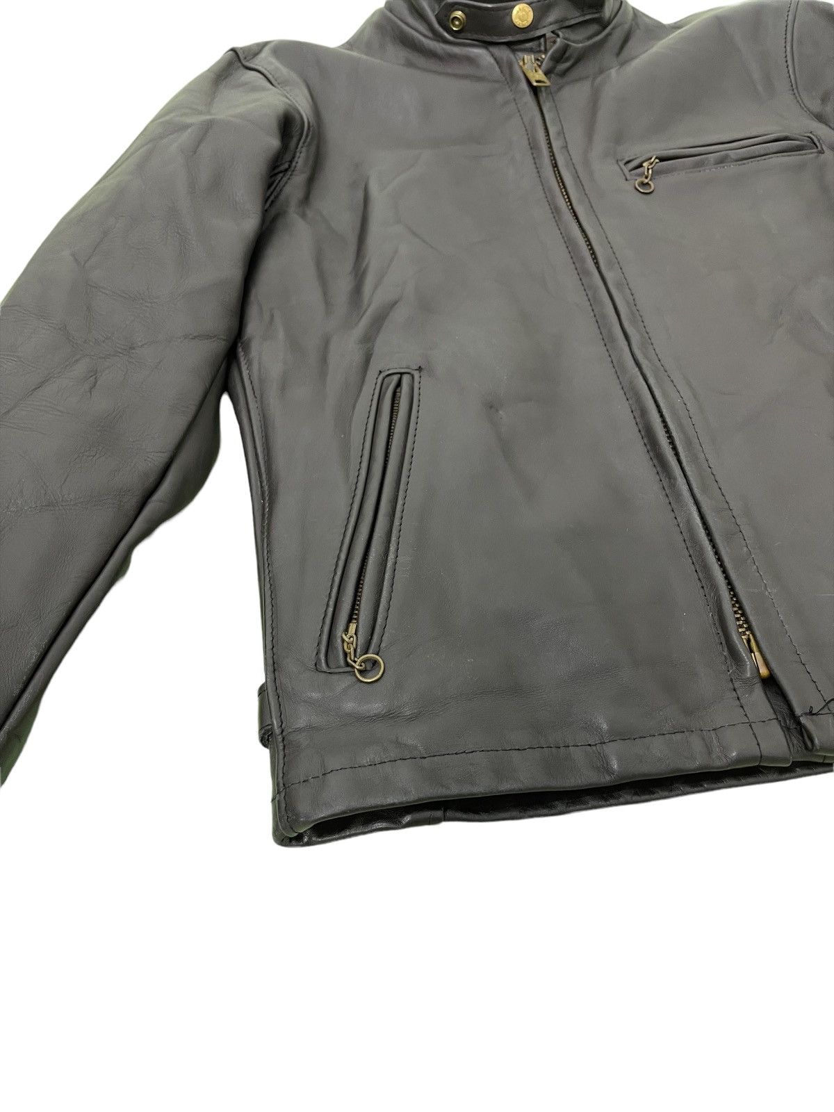 Schott Schott USA Cafe Racer Leather Jacket Made in USA 1🟦 Size US S / EU 44-46 / 1 - 4 Thumbnail