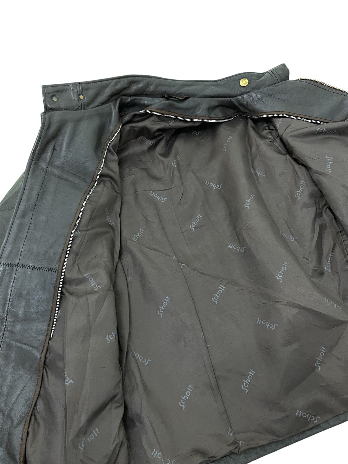 Schott Schott USA Cafe Racer Leather Jacket Made in USA 1🟦 Size US S / EU 44-46 / 1 - 9 Thumbnail