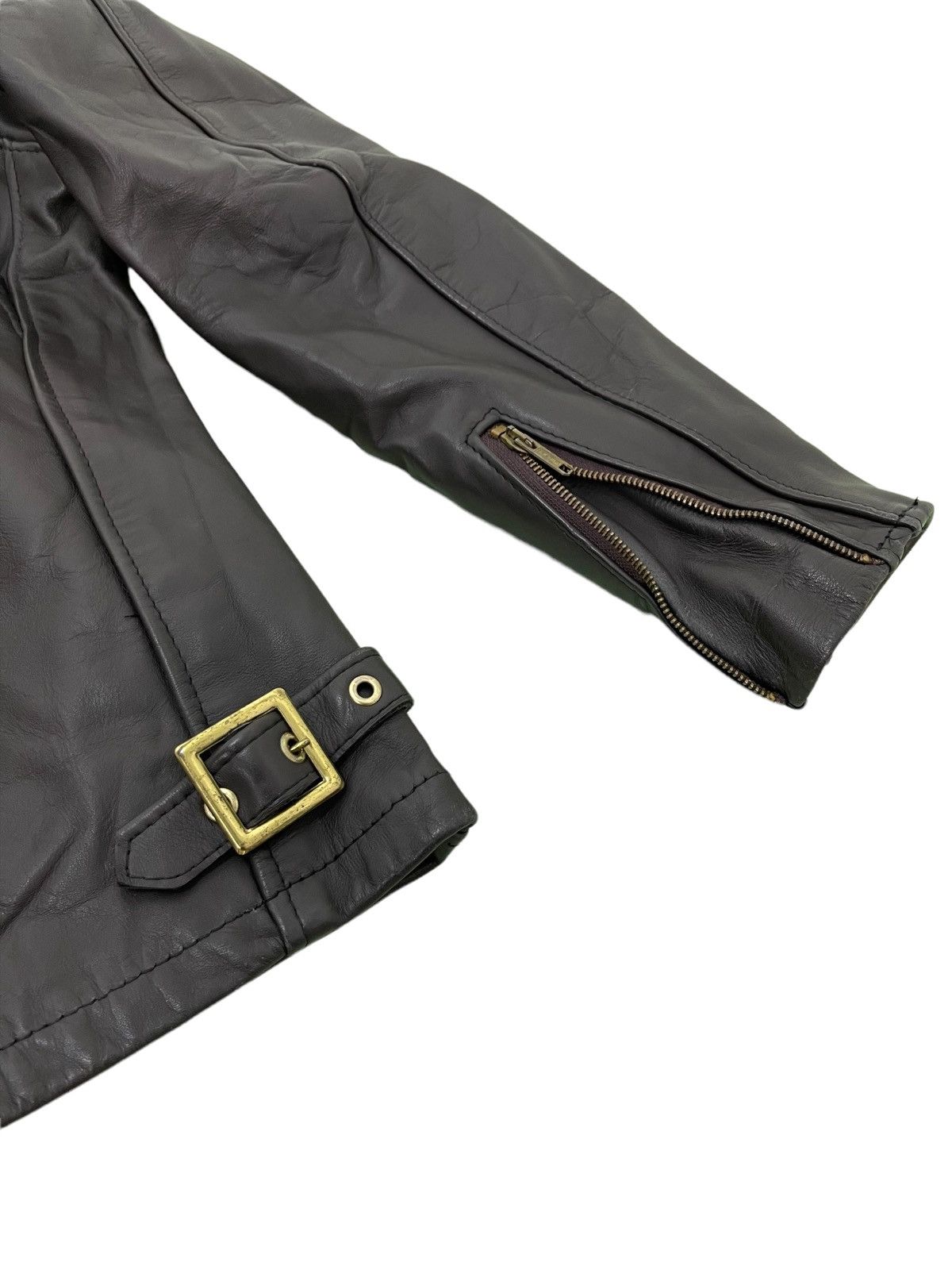 Schott Schott USA Cafe Racer Leather Jacket Made in USA 1🟦 Size US S / EU 44-46 / 1 - 15 Thumbnail