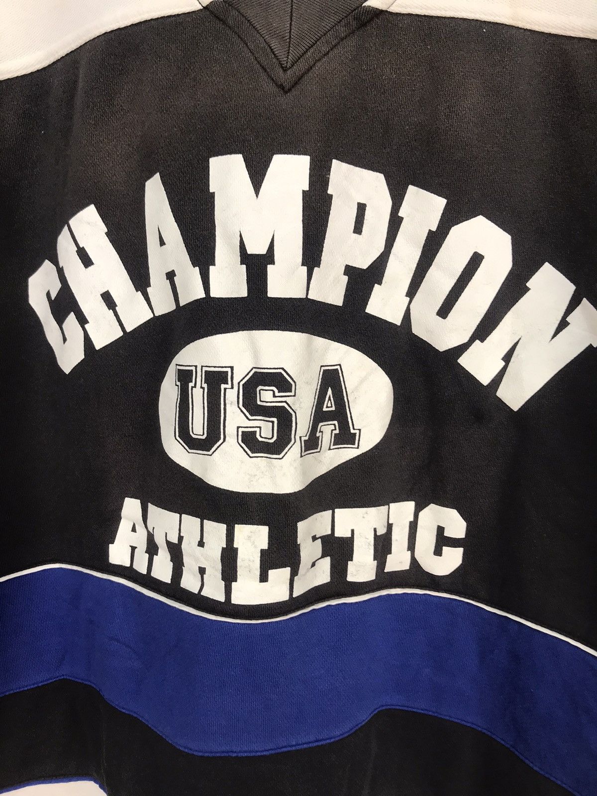 Champion × Vintage Champion usa athletic patchwork beggie sweatshirt Size US XL / EU 56 / 4 - 6 Thumbnail