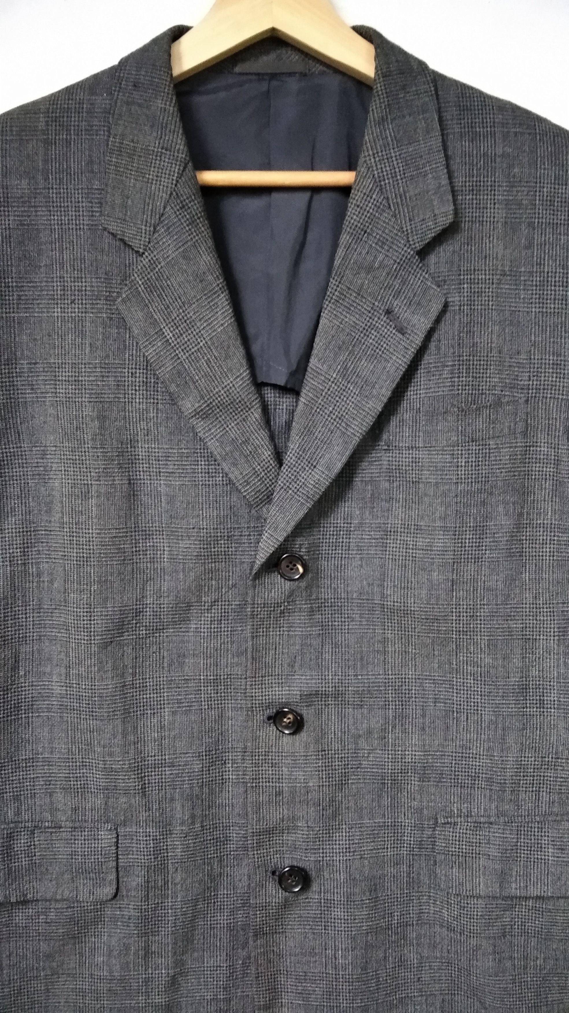 Comme des Garcons Homme × Junya Watanabe × Vintage Vintage94 Comme Des Garcons Junya Watanabe Chekered Blazer Size 38R - 2 Thumbnail