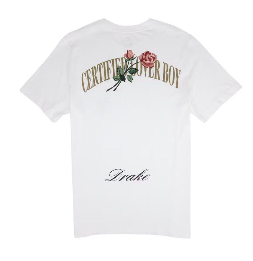 Drake × Nike NEW NIKE CLB ROSE T-SHIRT white certified lover boy Size US M / EU 48-50 / 2 - 2 Thumbnail