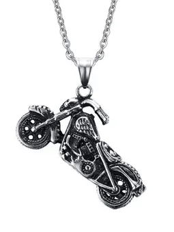 Jewelry Motorcycle Pendant Necklace Size ONE SIZE - 4 Thumbnail