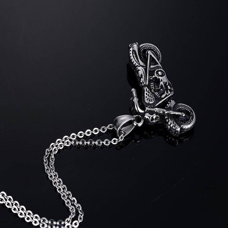 Jewelry Motorcycle Pendant Necklace Size ONE SIZE - 2 Thumbnail