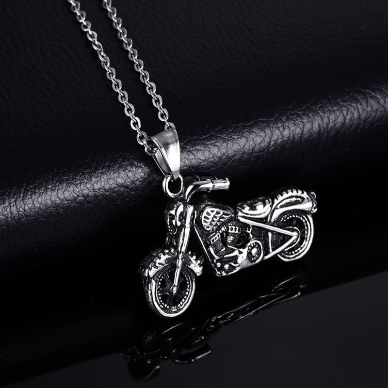 Jewelry Motorcycle Pendant Necklace Size ONE SIZE - 1 Thumbnail