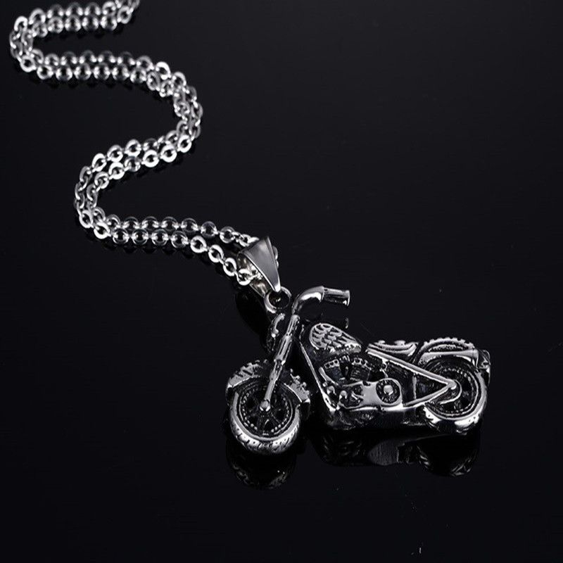 Jewelry Motorcycle Pendant Necklace Size ONE SIZE - 3 Thumbnail