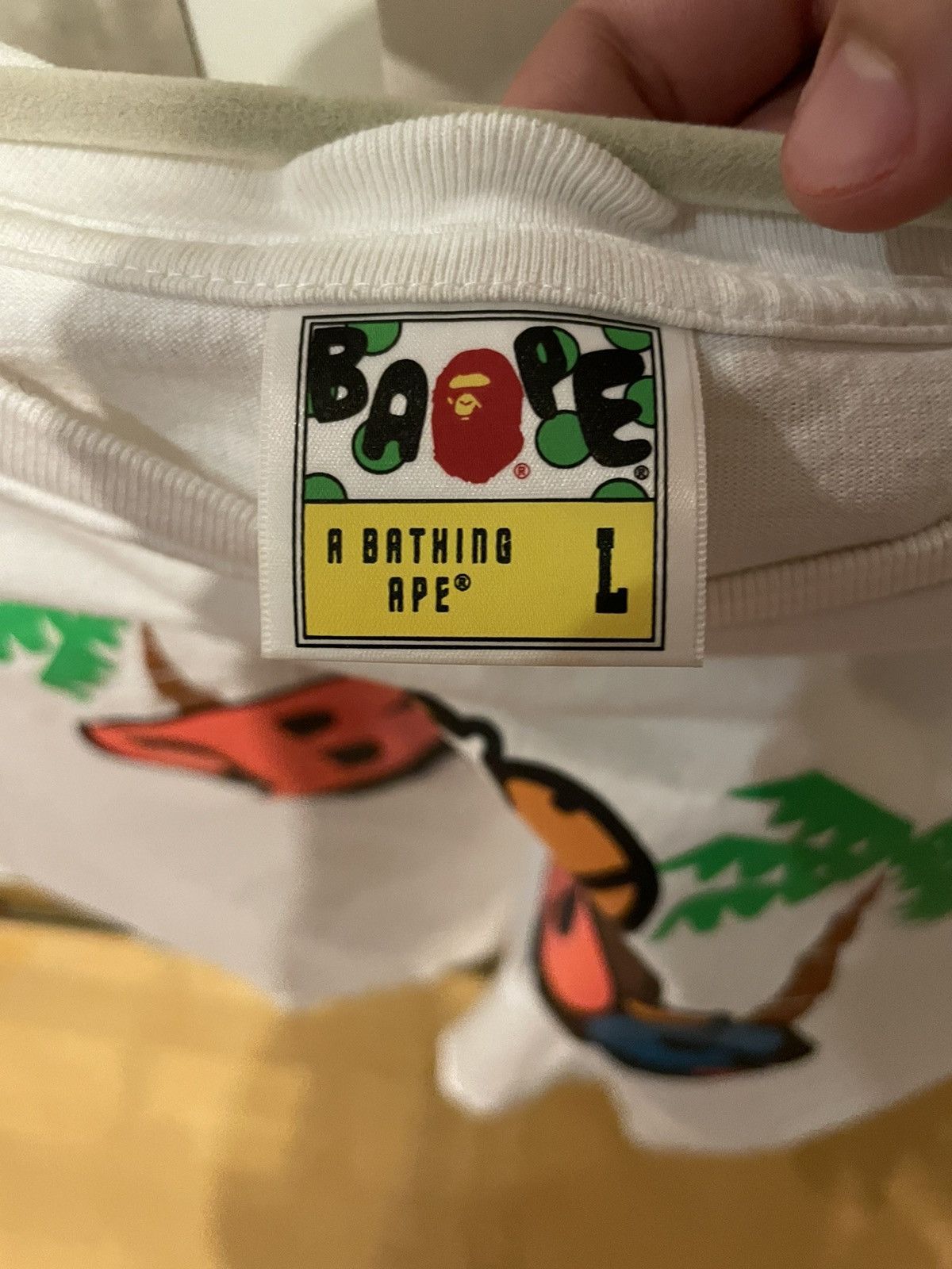 Bape Rare 2018 Milo on Bape Summer Tee Size US L / EU 52-54 / 3 - 4 Thumbnail