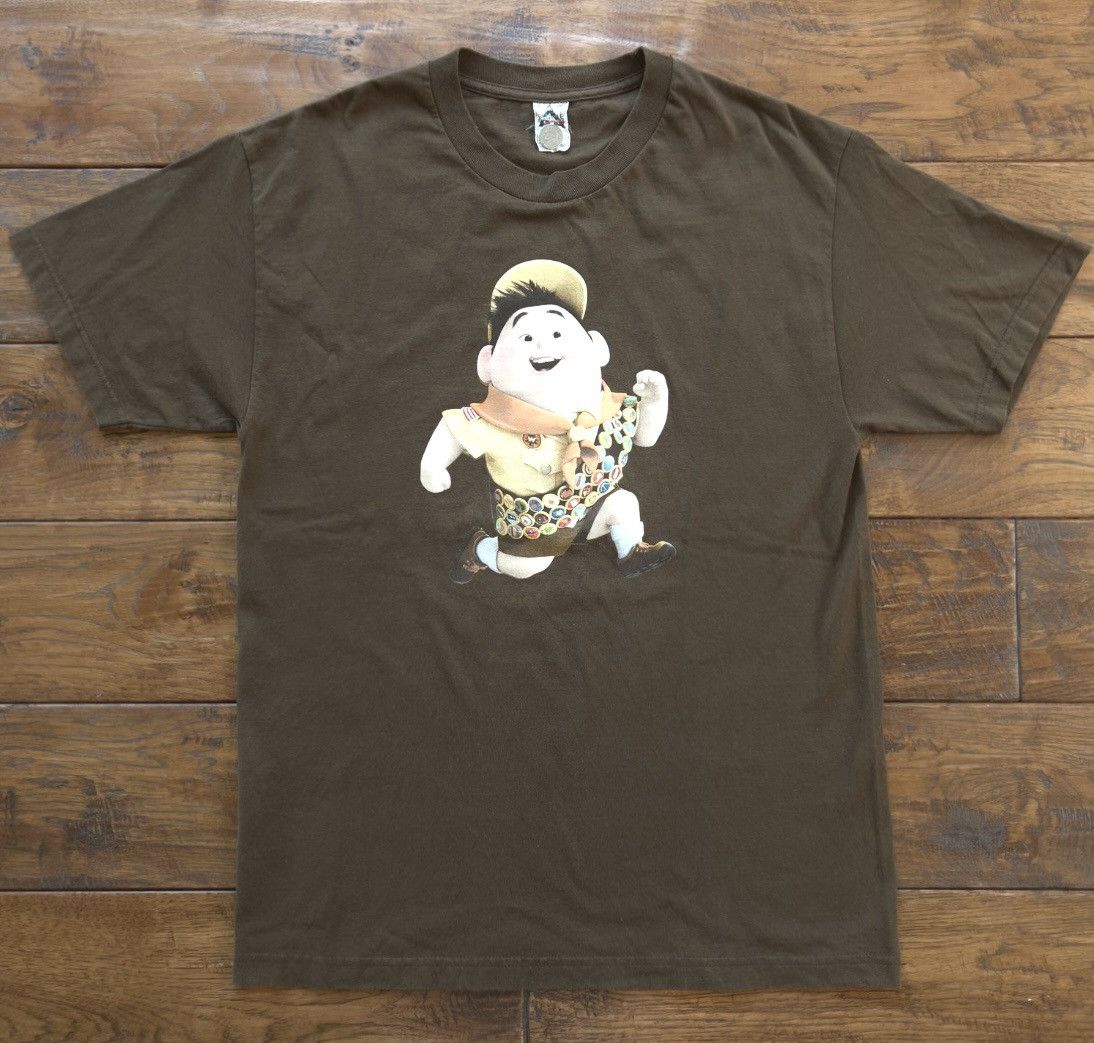 Disney × Vintage Original Up Disney Pixar Vintage Brown Movie Promotion Tee Size US L / EU 52-54 / 3 - 3 Thumbnail
