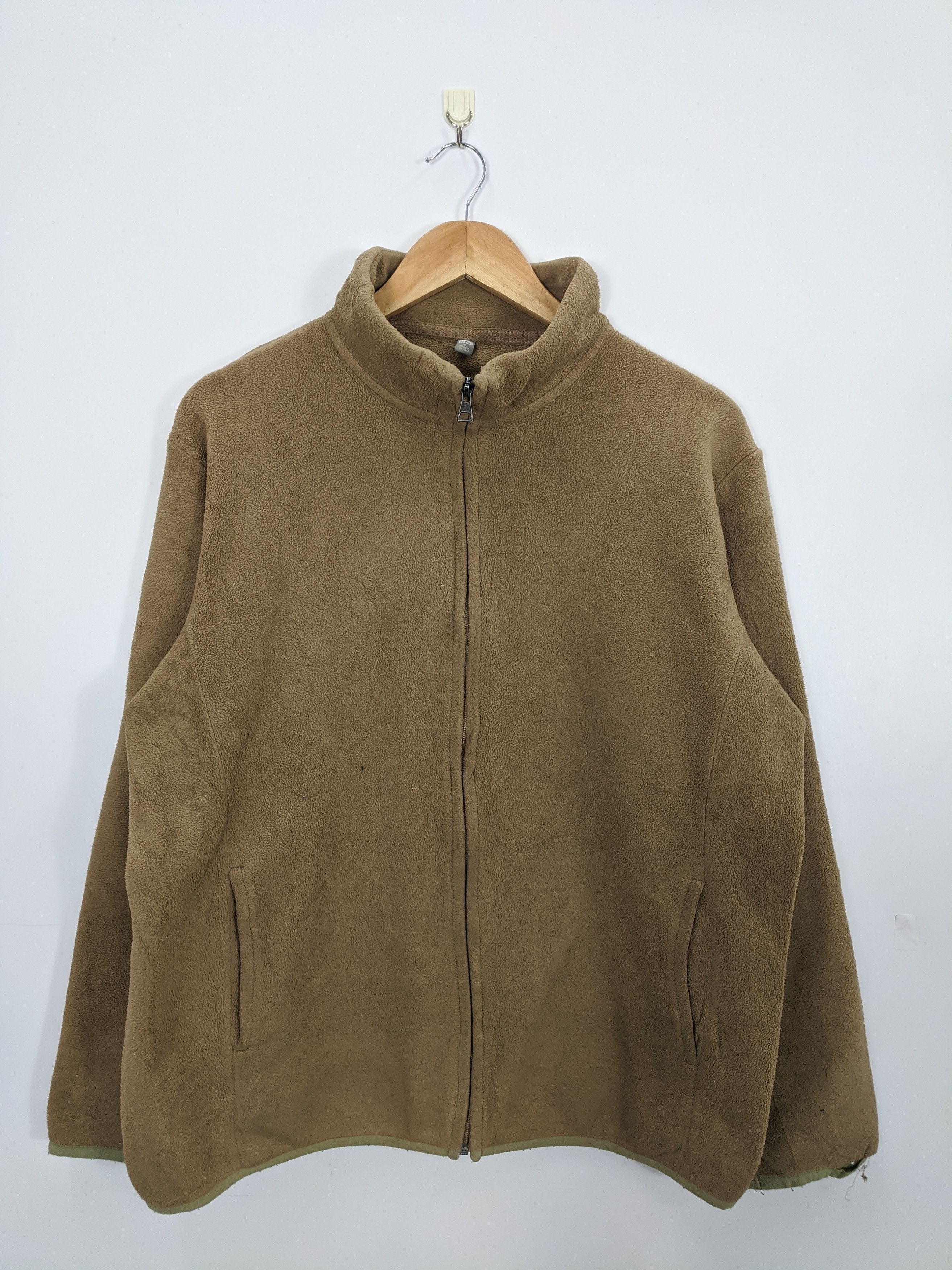 Japanese Brand × Uniqlo Uniqlo Fleece Jacket Brown Size US XL / EU 56 / 4 - 1 Thumbnail