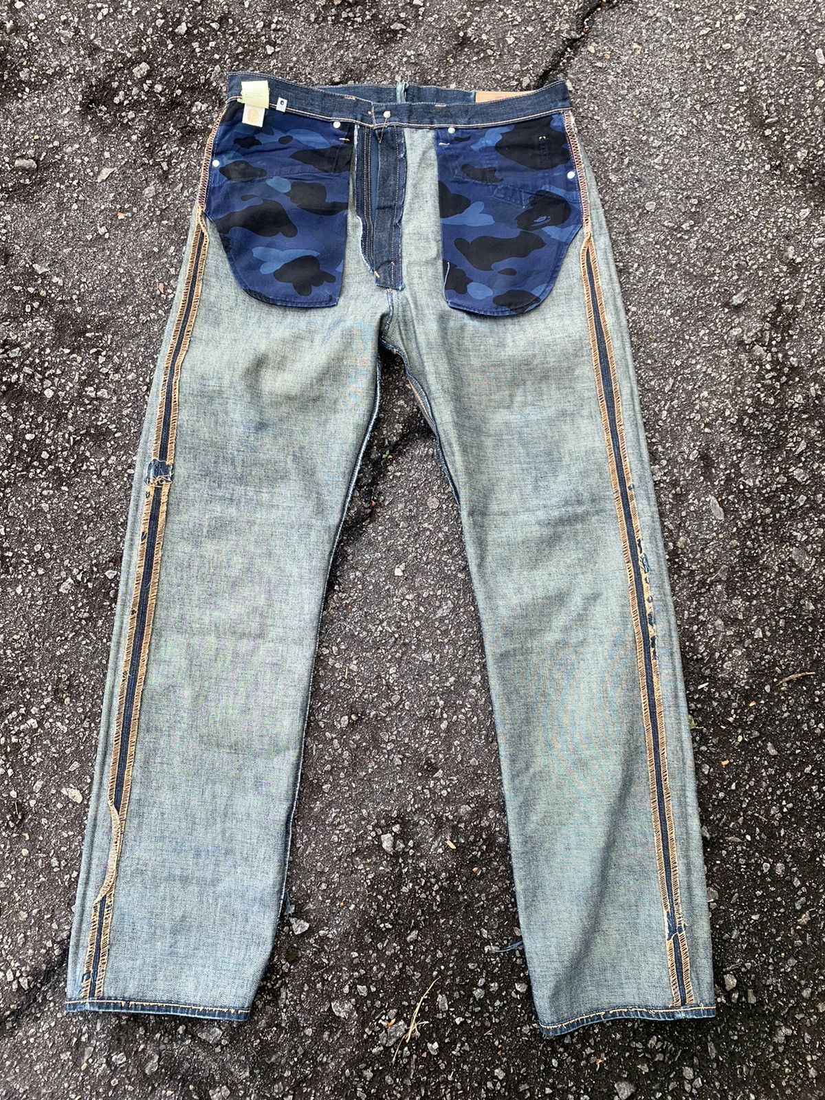Bape Bapesta Denim Size US 36 / EU 52 - 13 Thumbnail