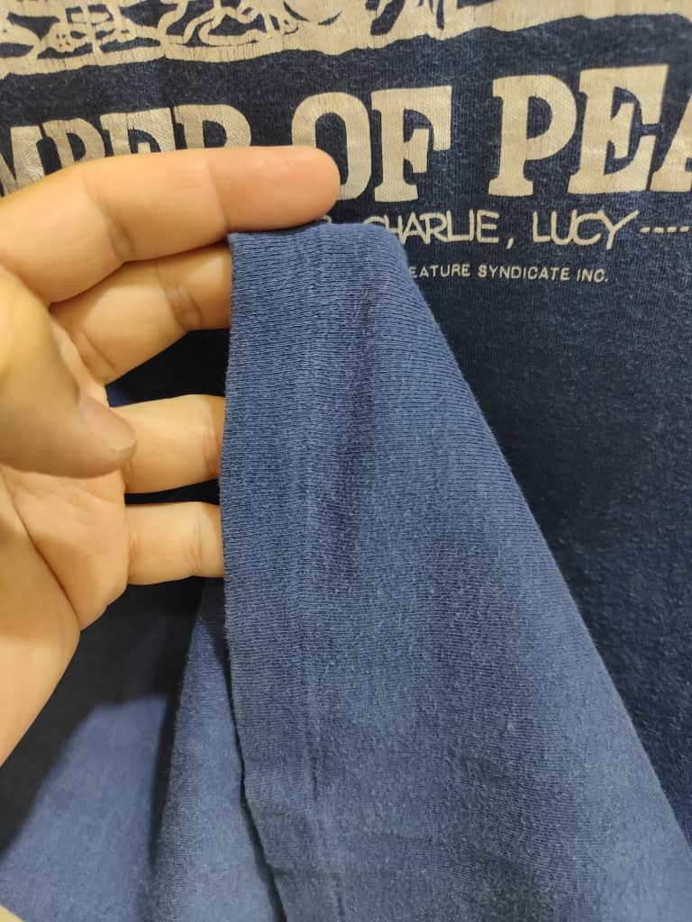 Vintage VINTAGE 80’S PEANUTS CHARLIE BROWN single stitch 1958 Size US M / EU 48-50 / 2 - 3 Thumbnail