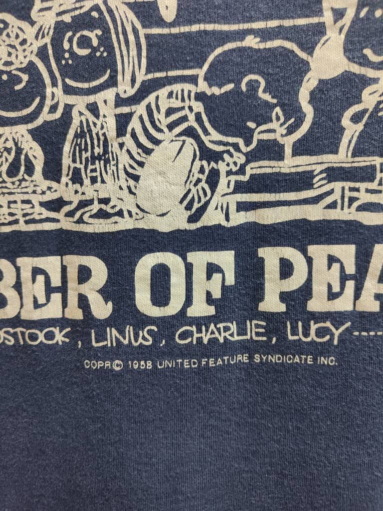 Vintage VINTAGE 80’S PEANUTS CHARLIE BROWN single stitch 1958 Size US M / EU 48-50 / 2 - 2 Thumbnail