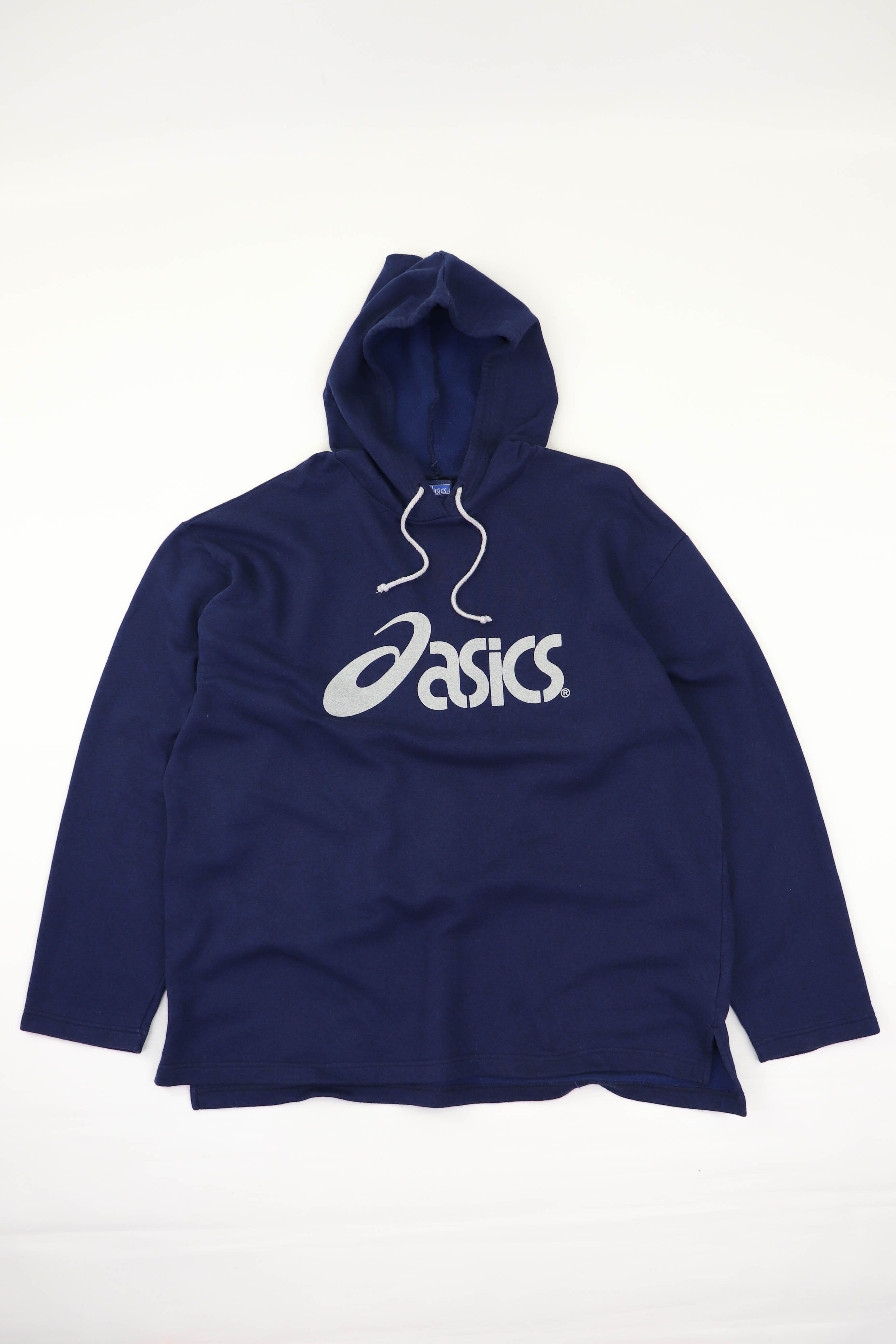 Asics Asics Vintage 90s 00s Graphics Big Logo Baggy Navy Hoodie Size US XL / EU 56 / 4 - 1 Thumbnail