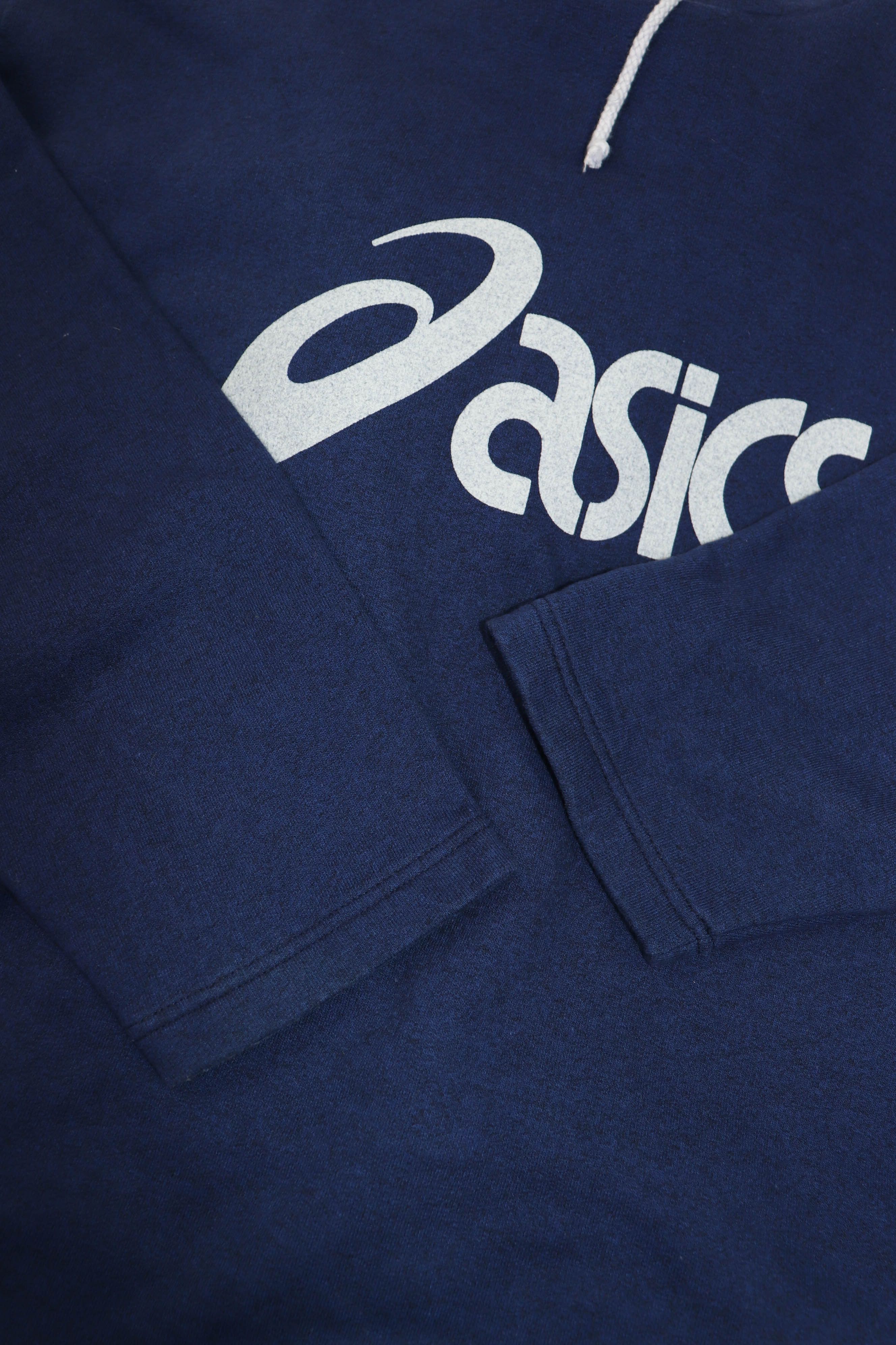 Asics Asics Vintage 90s 00s Graphics Big Logo Baggy Navy Hoodie Size US XL / EU 56 / 4 - 7 Thumbnail