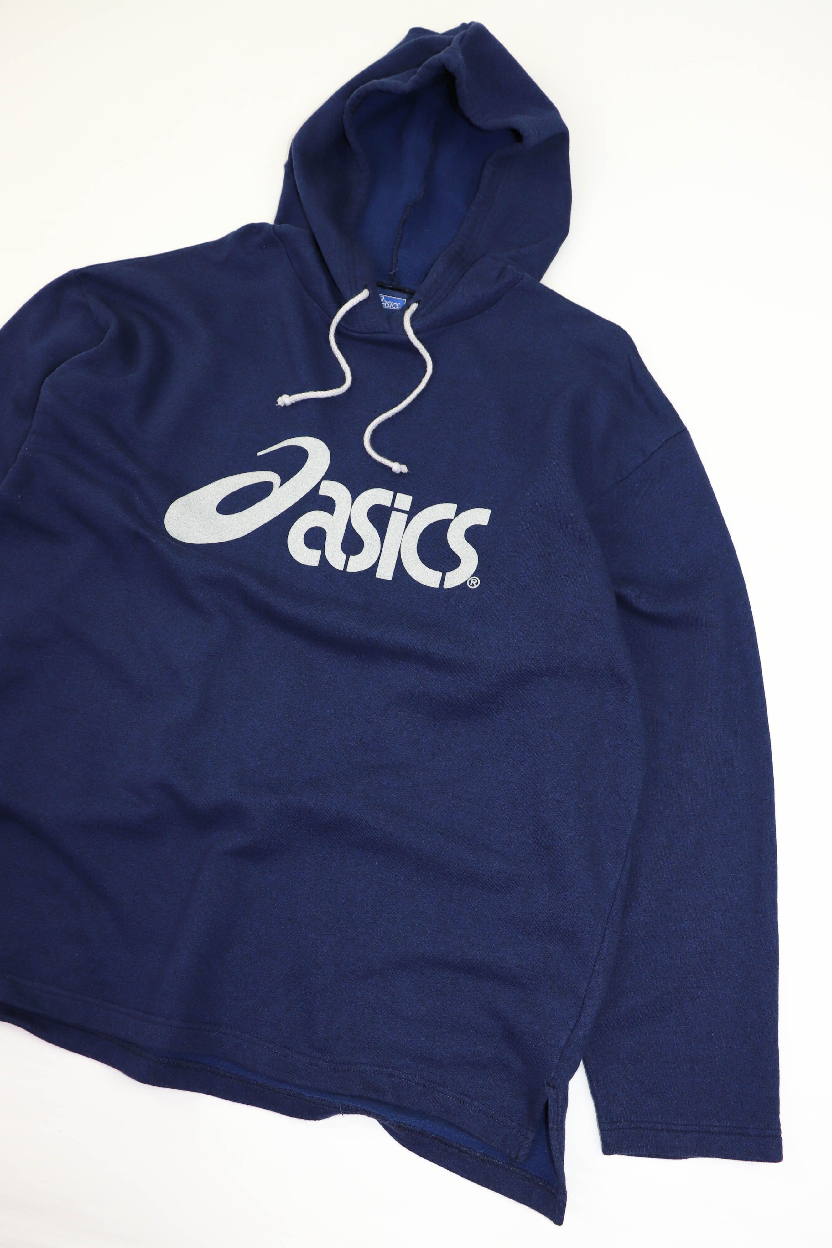 Asics Asics Vintage 90s 00s Graphics Big Logo Baggy Navy Hoodie Size US XL / EU 56 / 4 - 5 Thumbnail
