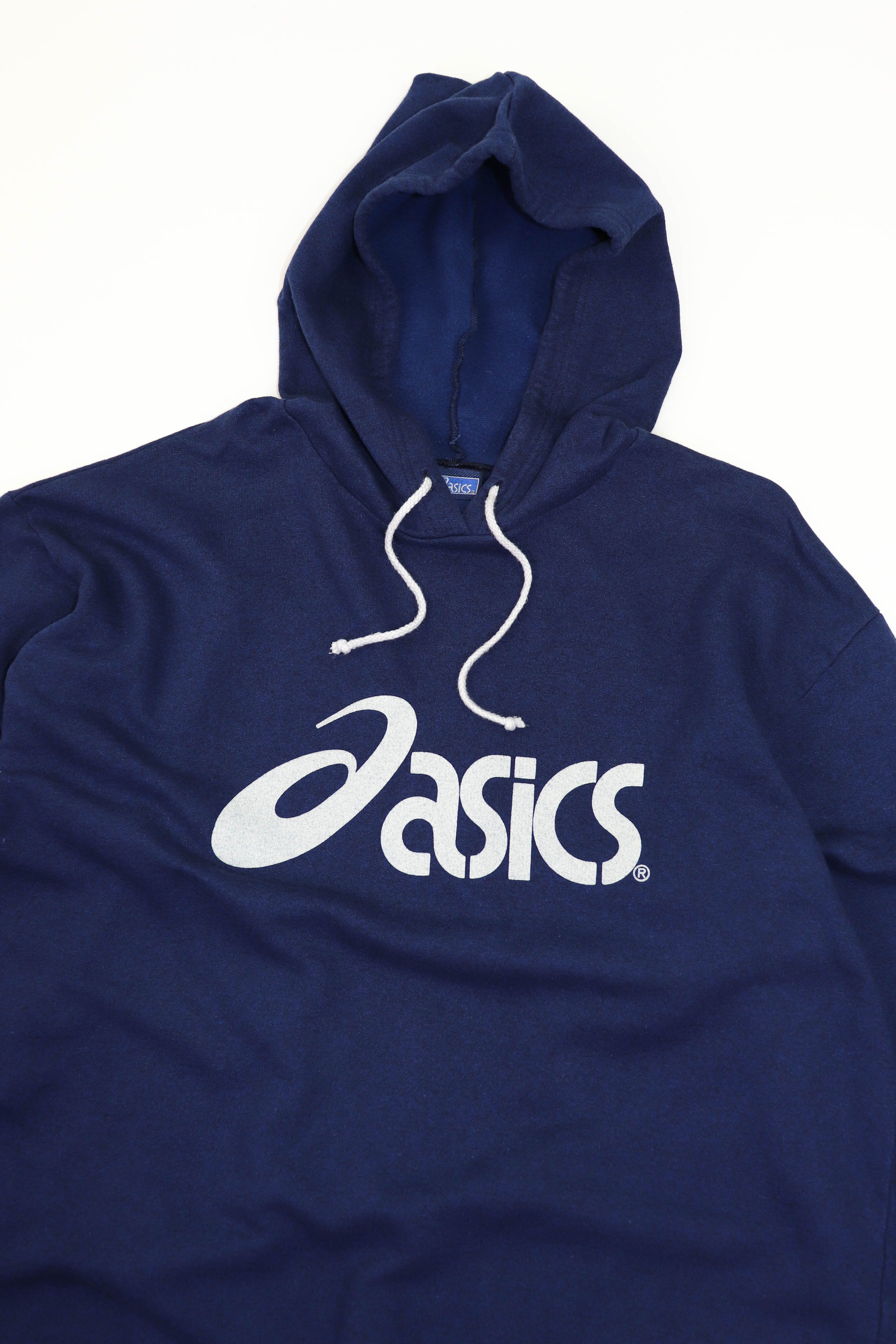 Asics Asics Vintage 90s 00s Graphics Big Logo Baggy Navy Hoodie Size US XL / EU 56 / 4 - 3 Thumbnail