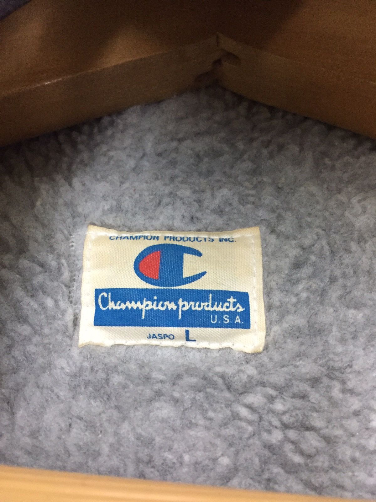 Champion Champion sweater winter with hooded fleece inside big logo Size US L / EU 52-54 / 3 - 8 Thumbnail