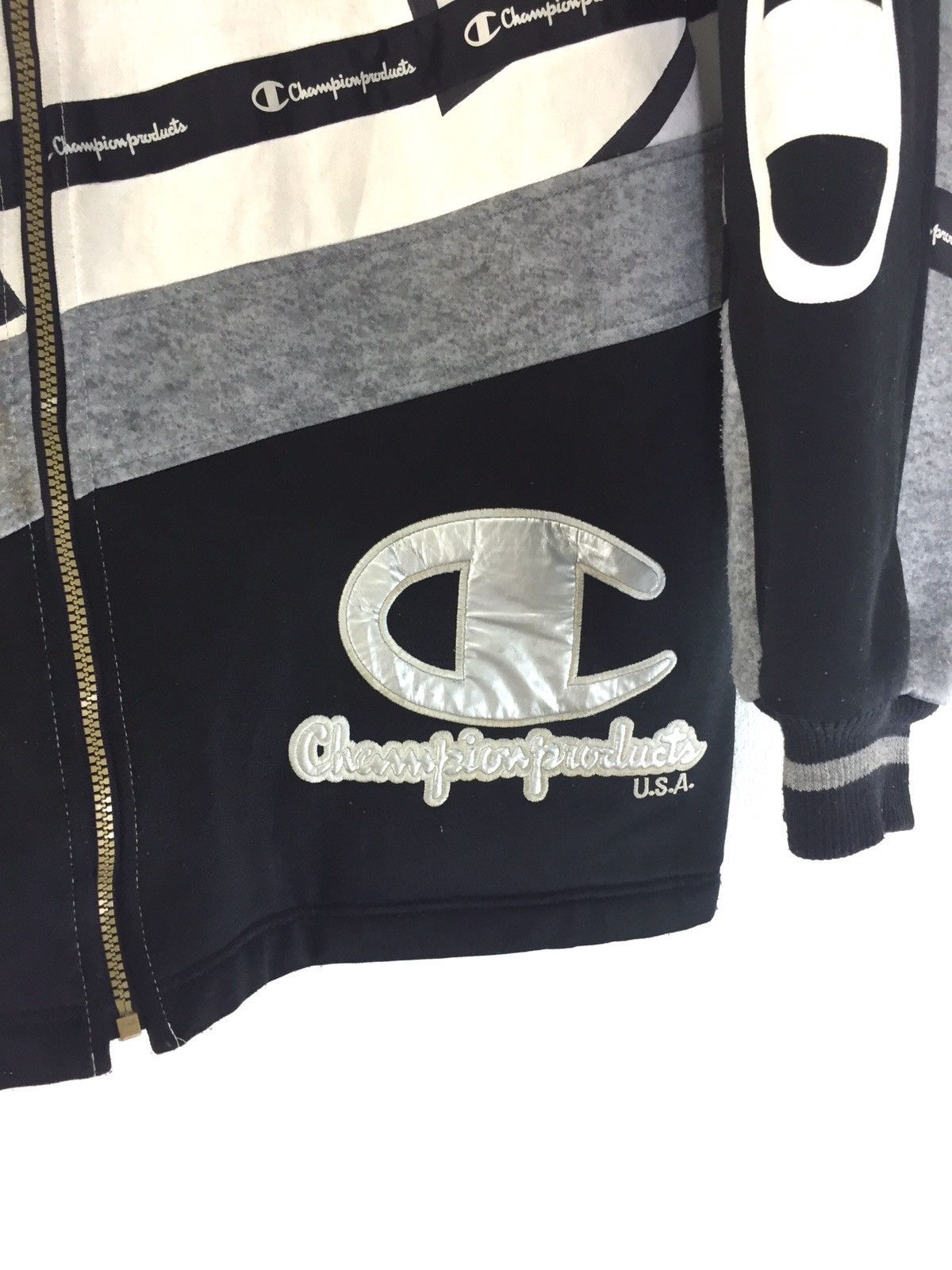 Champion Champion sweater winter with hooded fleece inside big logo Size US L / EU 52-54 / 3 - 6 Thumbnail
