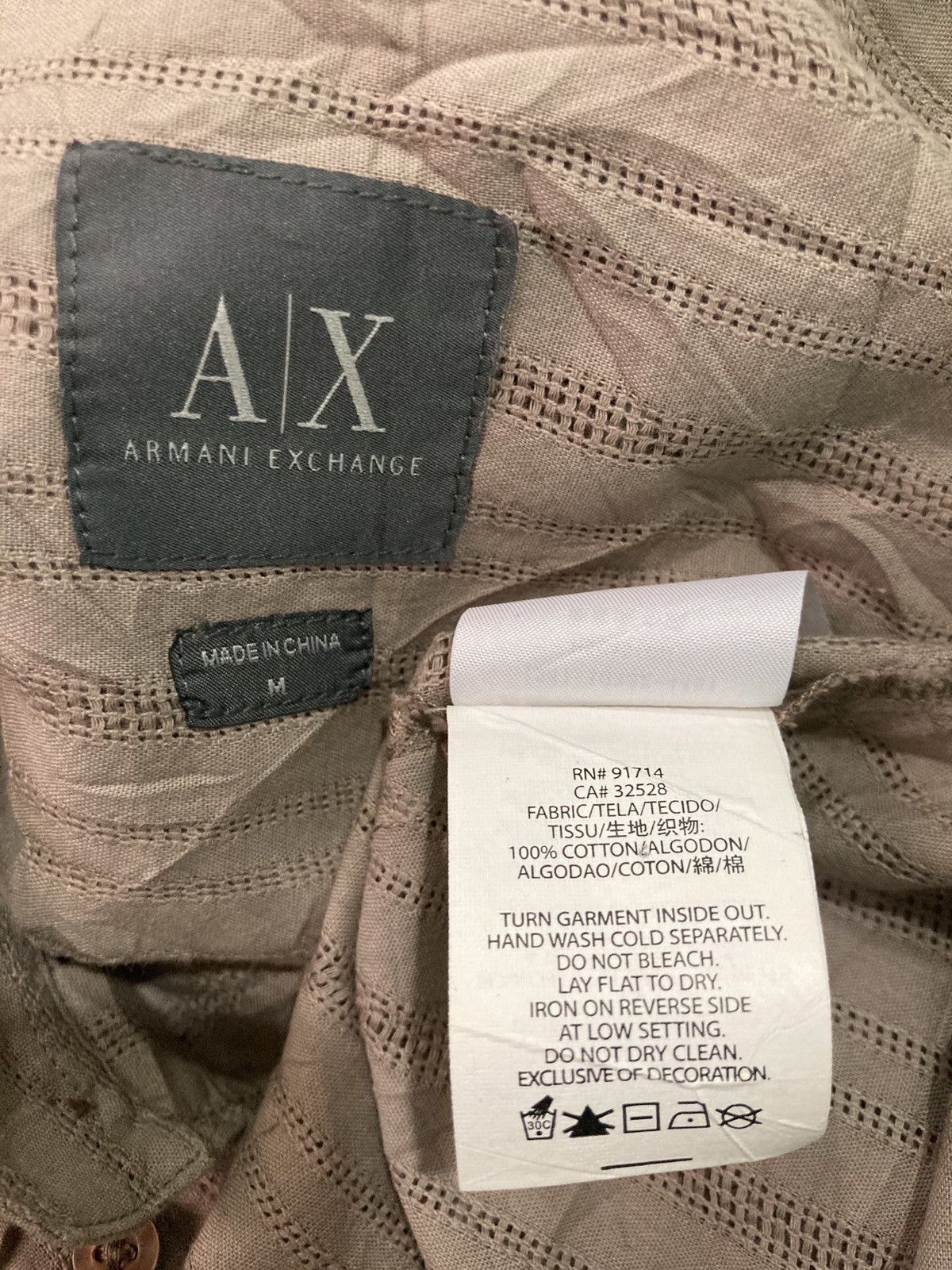 Armani Exchange AX ARMANI EXCHANGE LONG SLEEVE BUTTON UPS Size US M / EU 48-50 / 2 - 7 Thumbnail