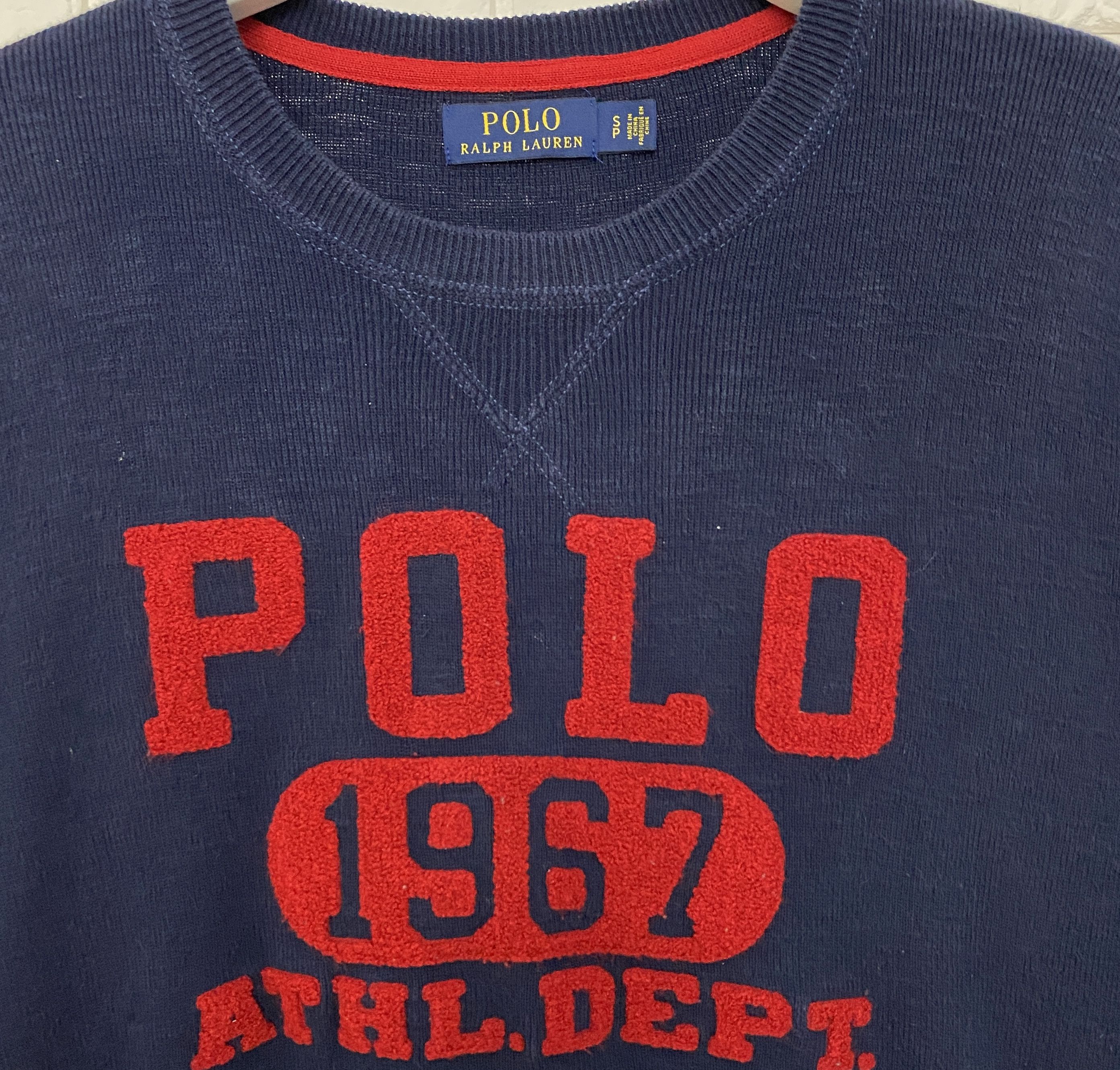 Polo Ralph Lauren Polo 1967 Ralph Lauren Crewneck Big Logo Navy Blue Size S Size US S / EU 44-46 / 1 - 2 Thumbnail
