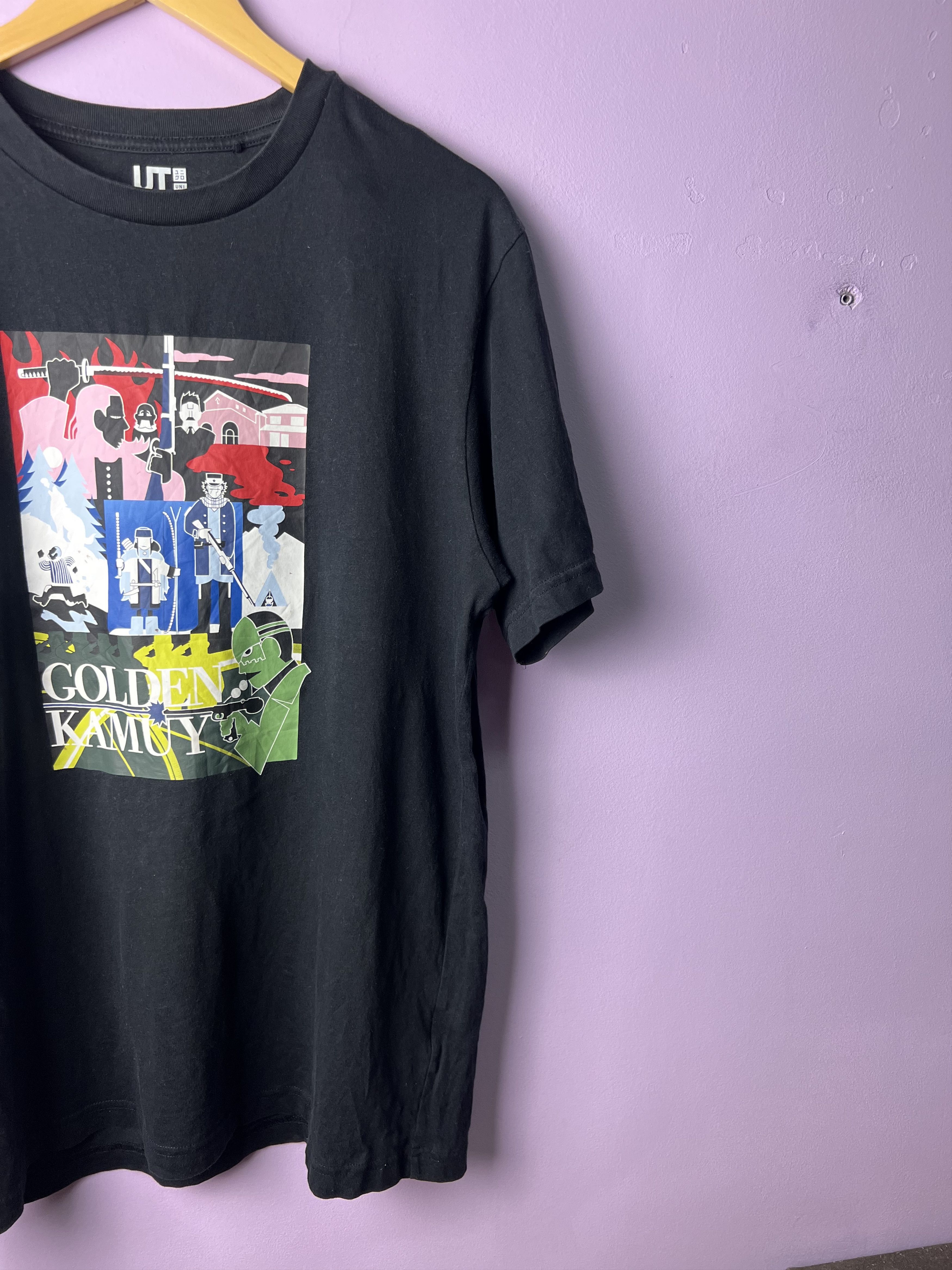 Anime 🔥Uniqlo Satoru Noda Golden Kamuy Tees Size US M / EU 48-50 / 2 - 4 Thumbnail