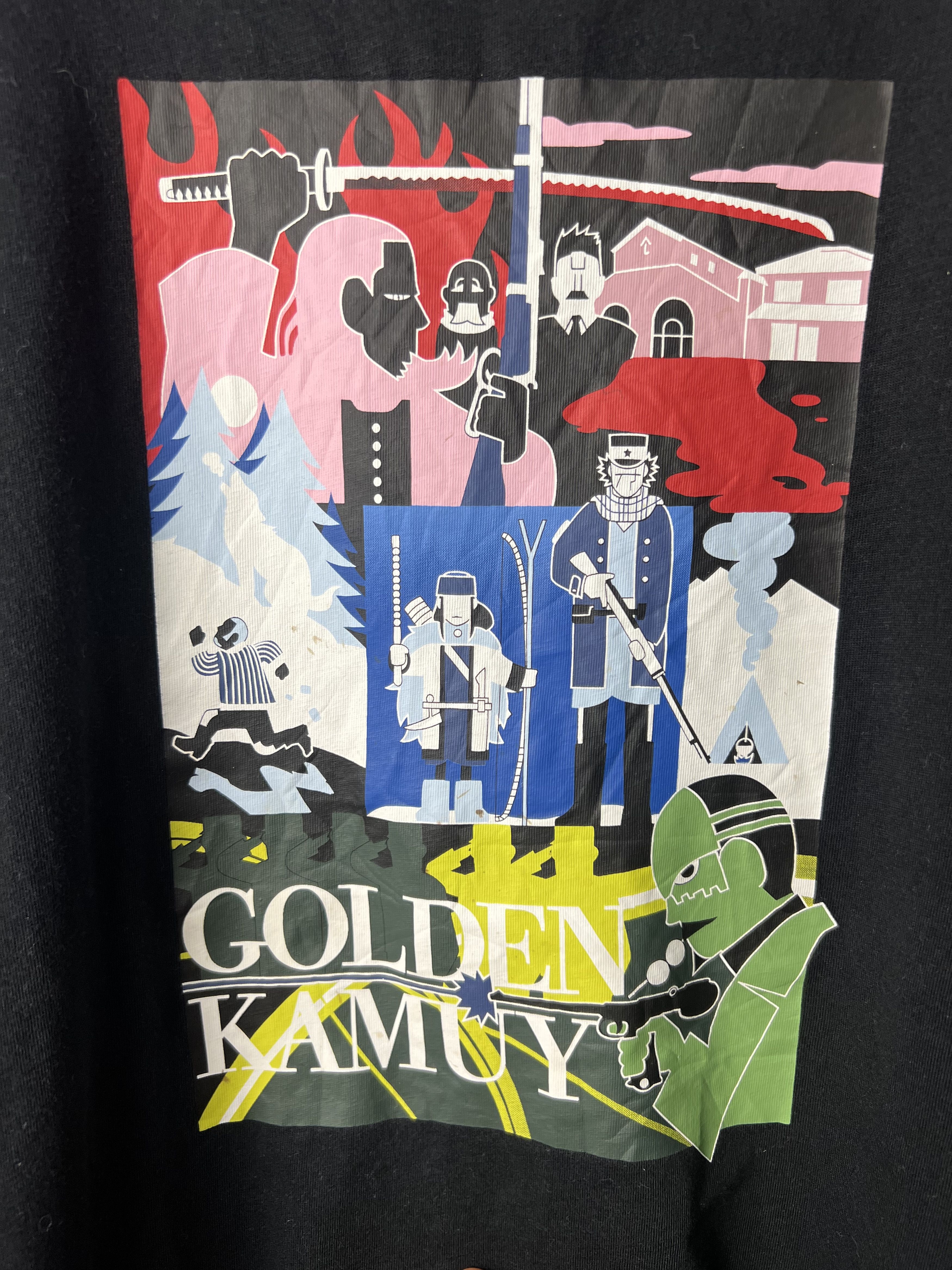 Anime 🔥Uniqlo Satoru Noda Golden Kamuy Tees Size US M / EU 48-50 / 2 - 6 Thumbnail