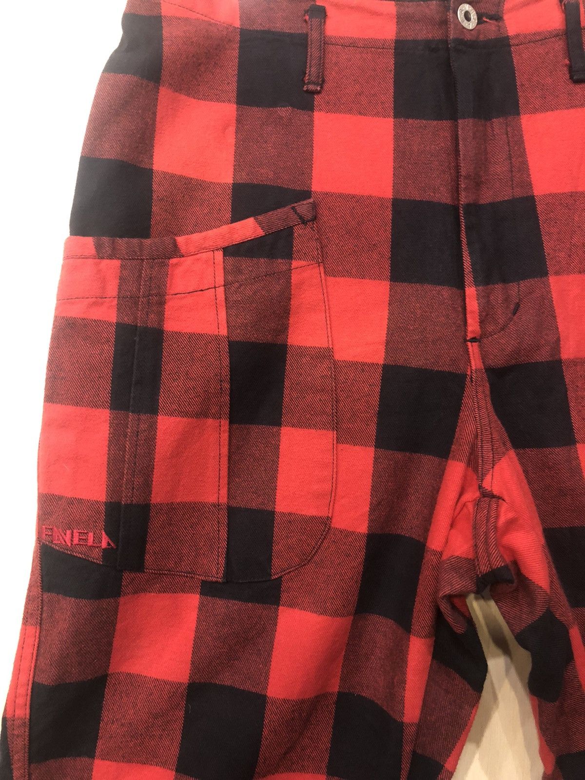 Designer × Japanese Brand RARE CHECKERED MADE IN JAPAN Punk Pants Size US 33 - 3 Thumbnail