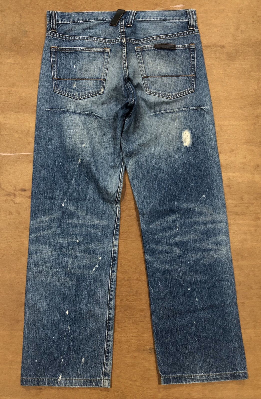 Japanese Brand Semantic Design distressed painting denim Size US 34 / EU 50 - 5 Thumbnail
