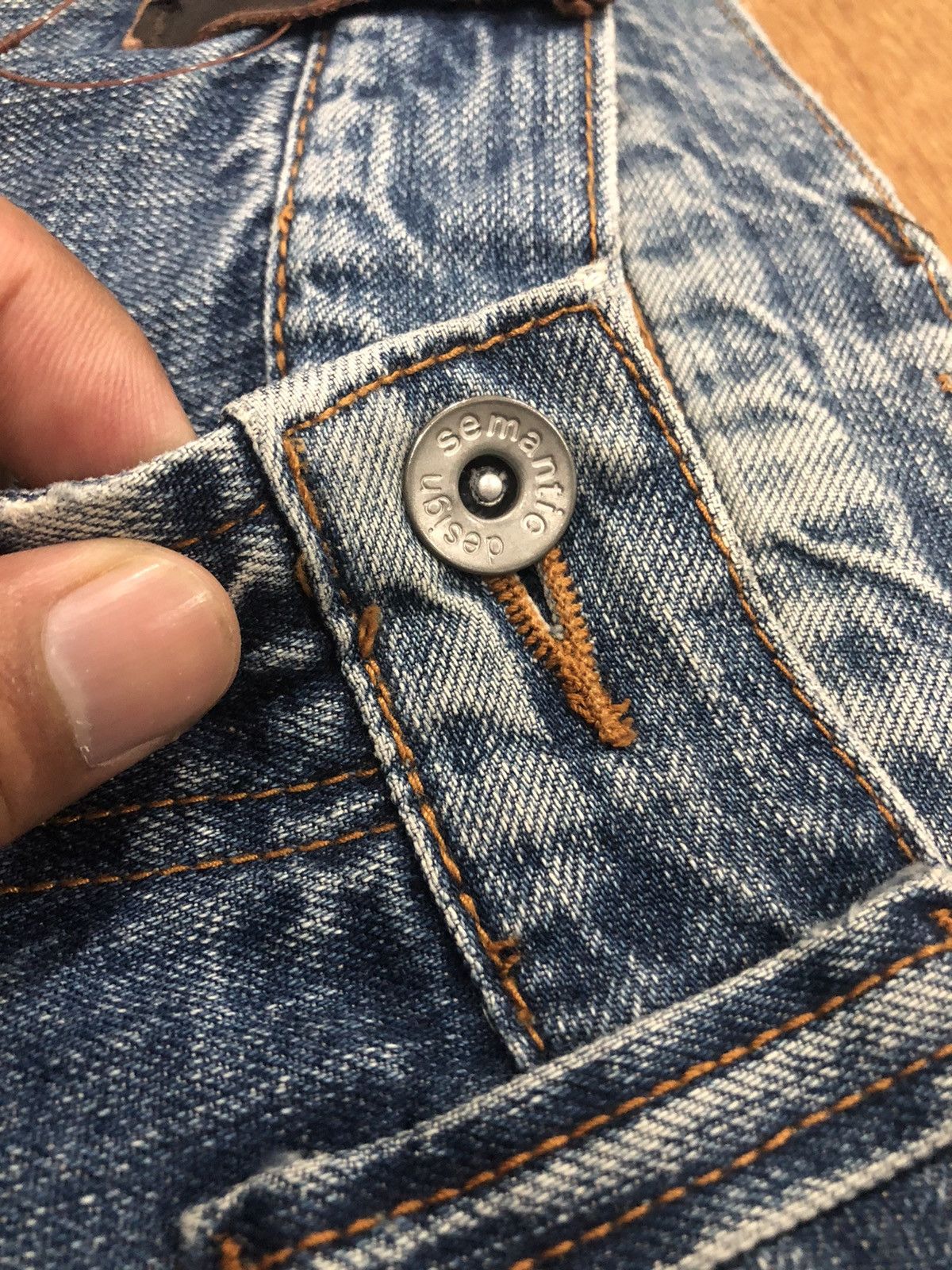 Japanese Brand Semantic Design distressed painting denim Size US 34 / EU 50 - 10 Thumbnail