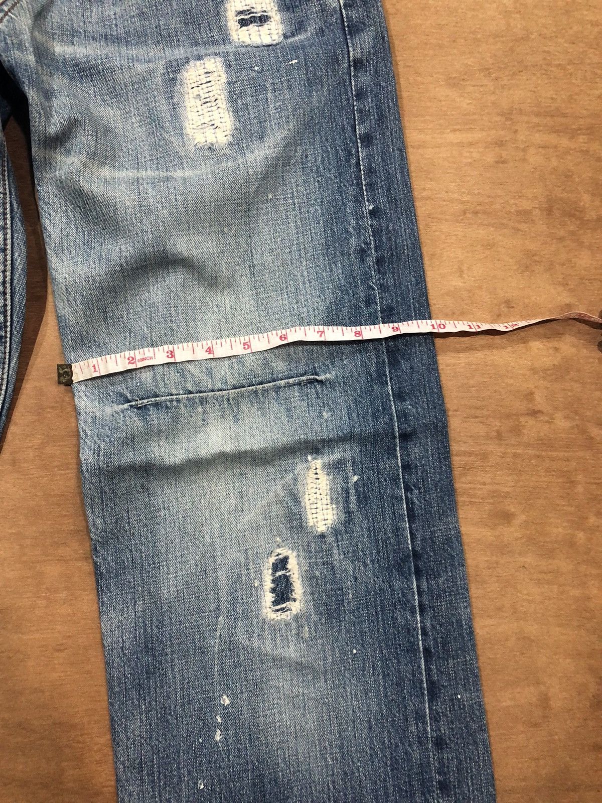 Japanese Brand Semantic Design distressed painting denim Size US 34 / EU 50 - 12 Thumbnail