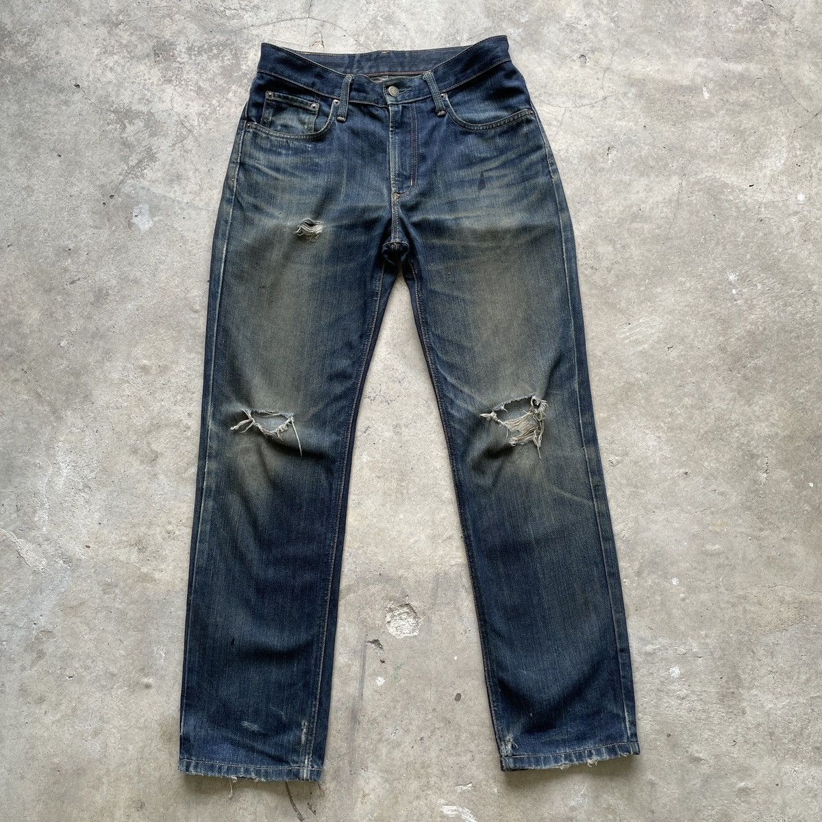 Japanese Brand Vintage Japanese Jeans 29x29 Vintage Japanese Denim Pants Size US 29 - 1 Thumbnail