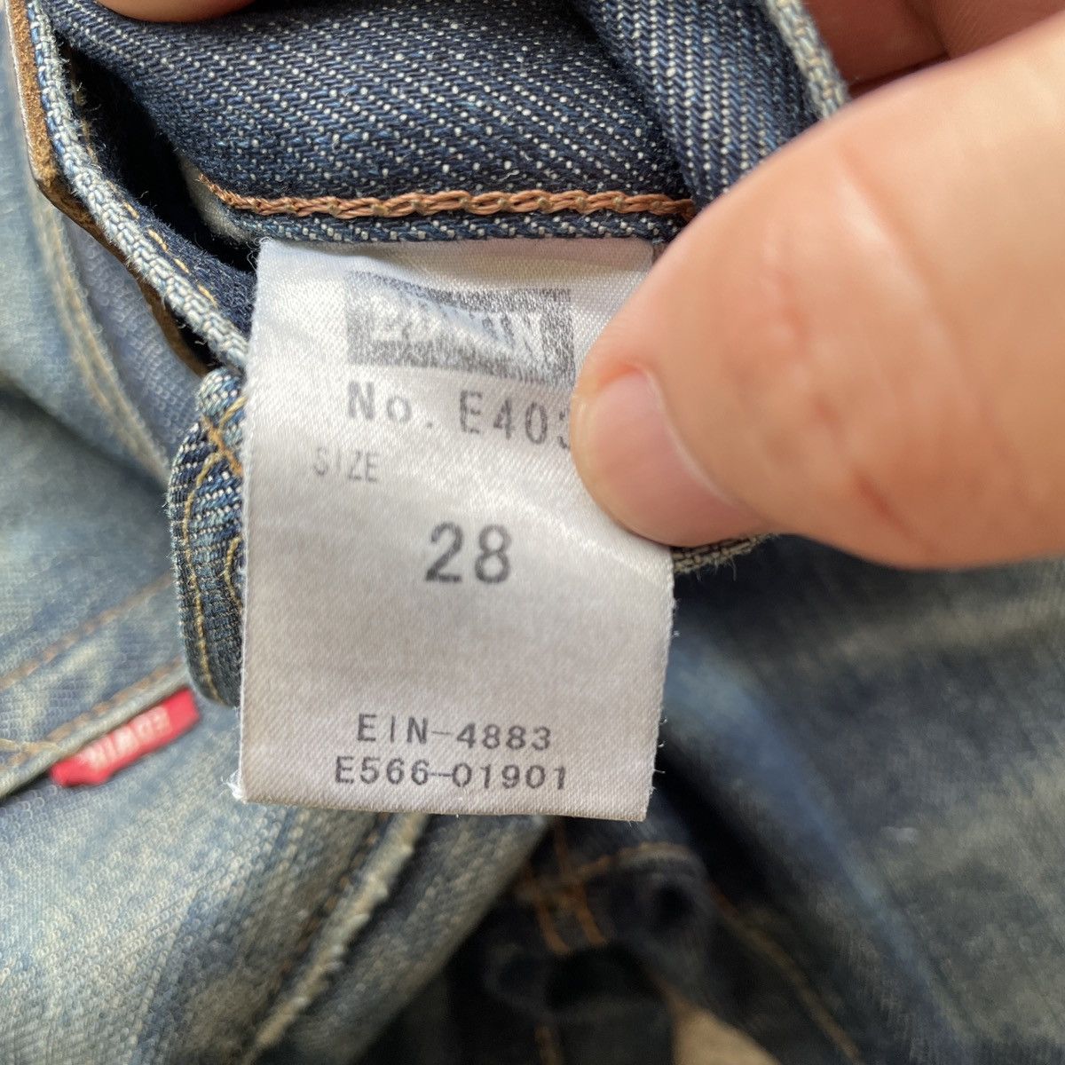 Japanese Brand Vintage Japanese Jeans 29x29 Vintage Japanese Denim Pants Size US 29 - 7 Thumbnail