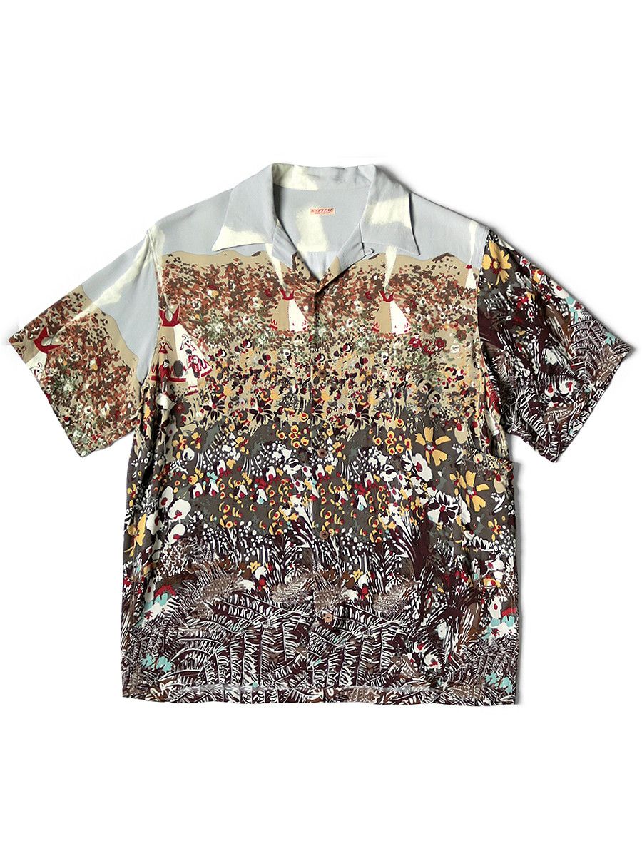 Kapital Kapital Rayon Navajo Land printed aloha shirt Size US M / EU 48-50 / 2 - 1 Thumbnail