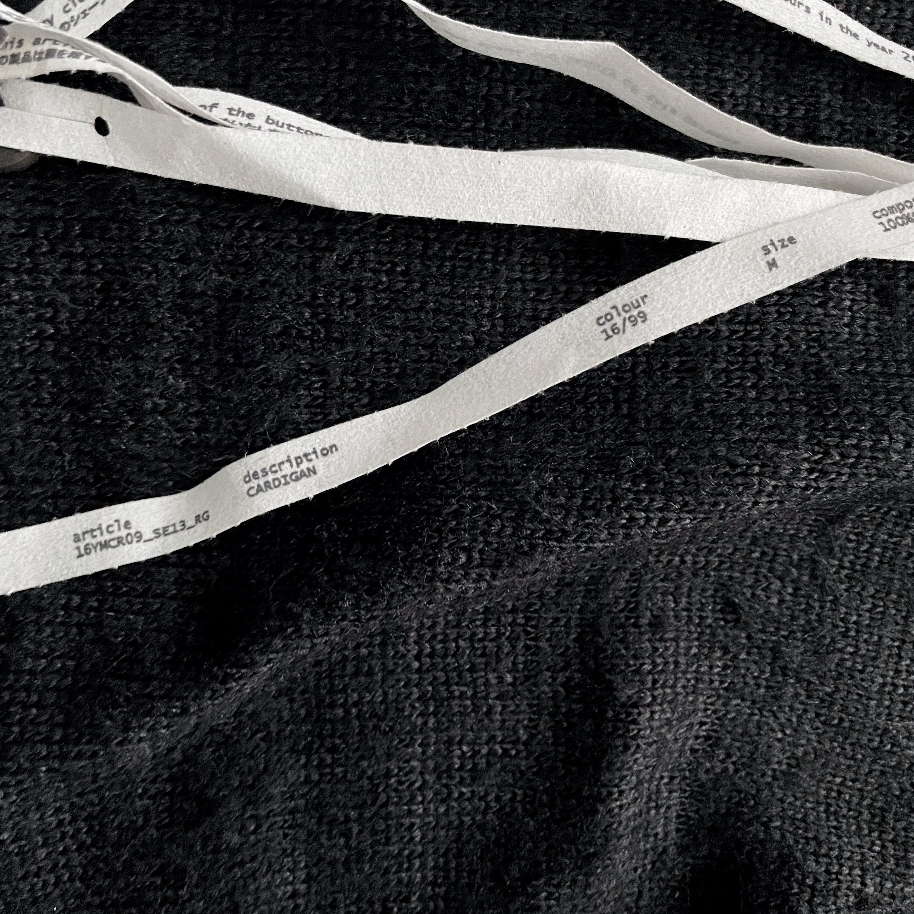 Label Under Construction CARDIGAN - MEDIUM Size US M / EU 48-50 / 2 - 5 Thumbnail