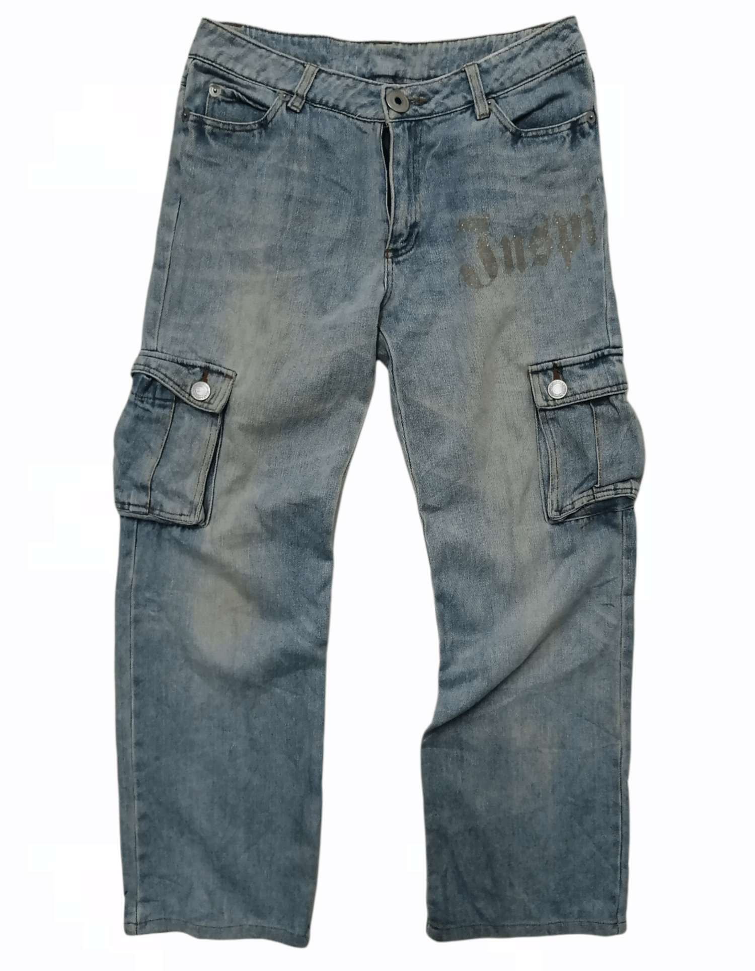 Japanese Brand Japanese Brand Inspi Cargo Pocket Jeans Size US 32 / EU 48 - 1 Thumbnail