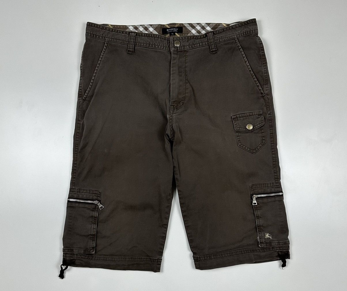 image of Burberry Black Label Cargo Short Pants in Bronze Brown, Men's (Size 32)