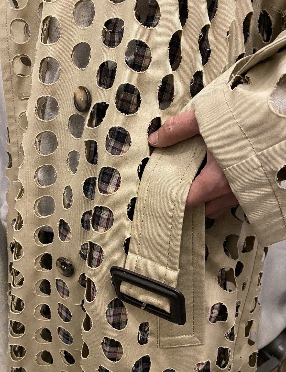 Maison Margiela Margiela show piece oversized punched holes
