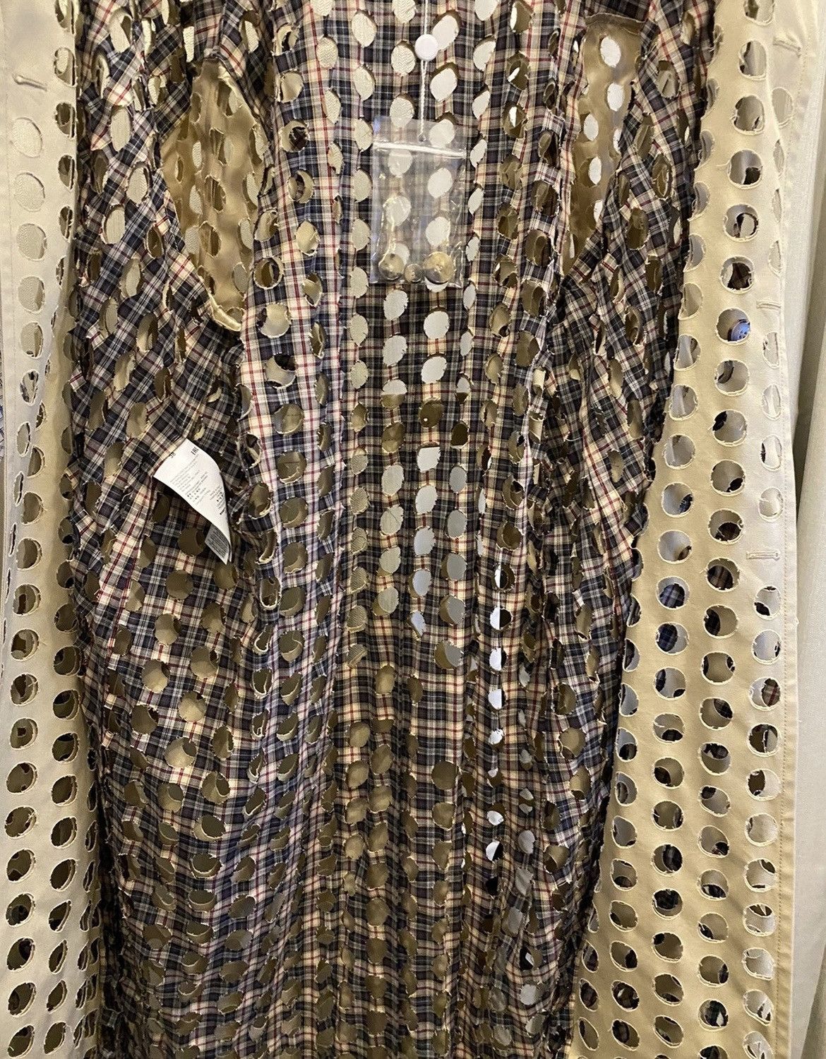 Maison Margiela Margiela show piece oversized punched holes trench