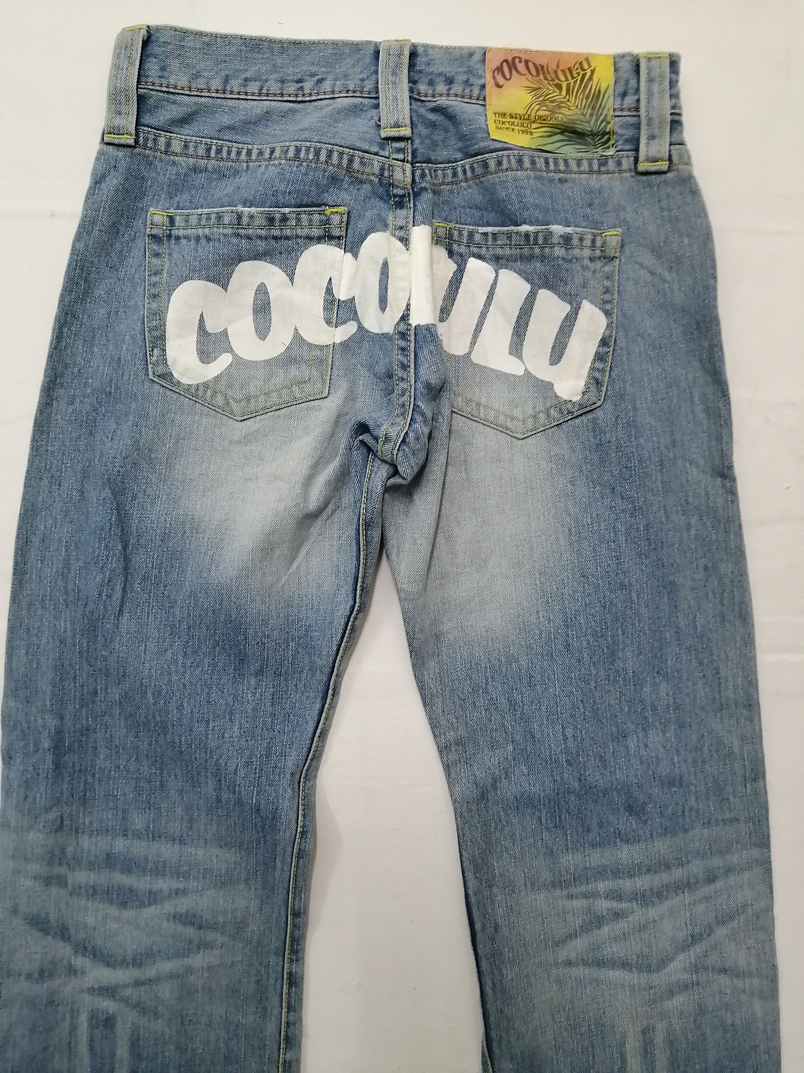 Japanese Brand COCOLULU Distressed Painted Jeans Size US 30 / EU 46 - 3 Thumbnail