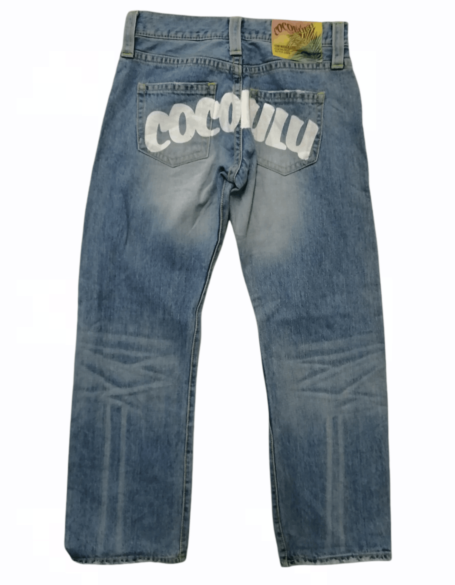 Japanese Brand COCOLULU Distressed Painted Jeans Size US 30 / EU 46 - 2 Thumbnail
