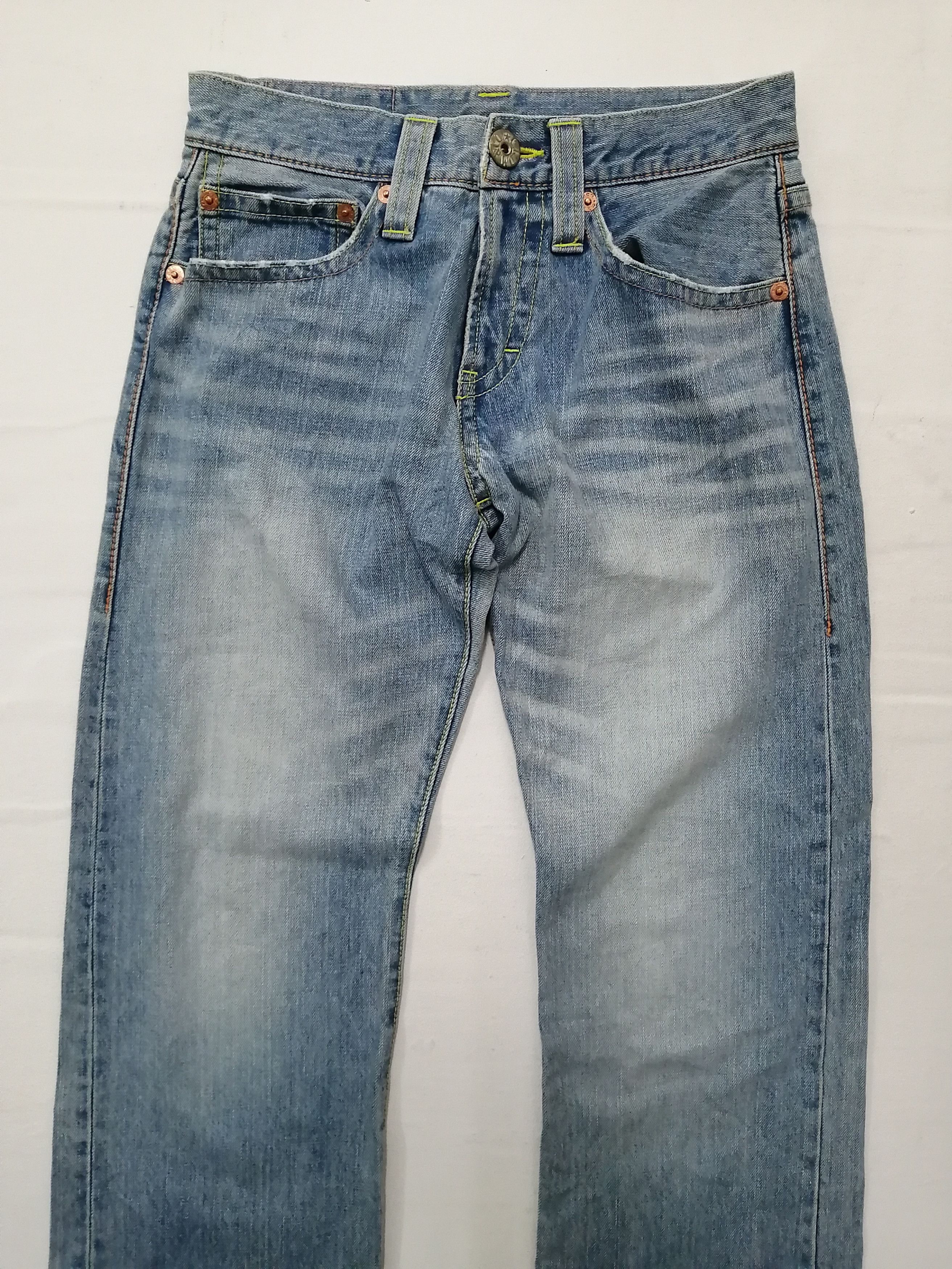 Japanese Brand COCOLULU Distressed Painted Jeans Size US 30 / EU 46 - 6 Thumbnail
