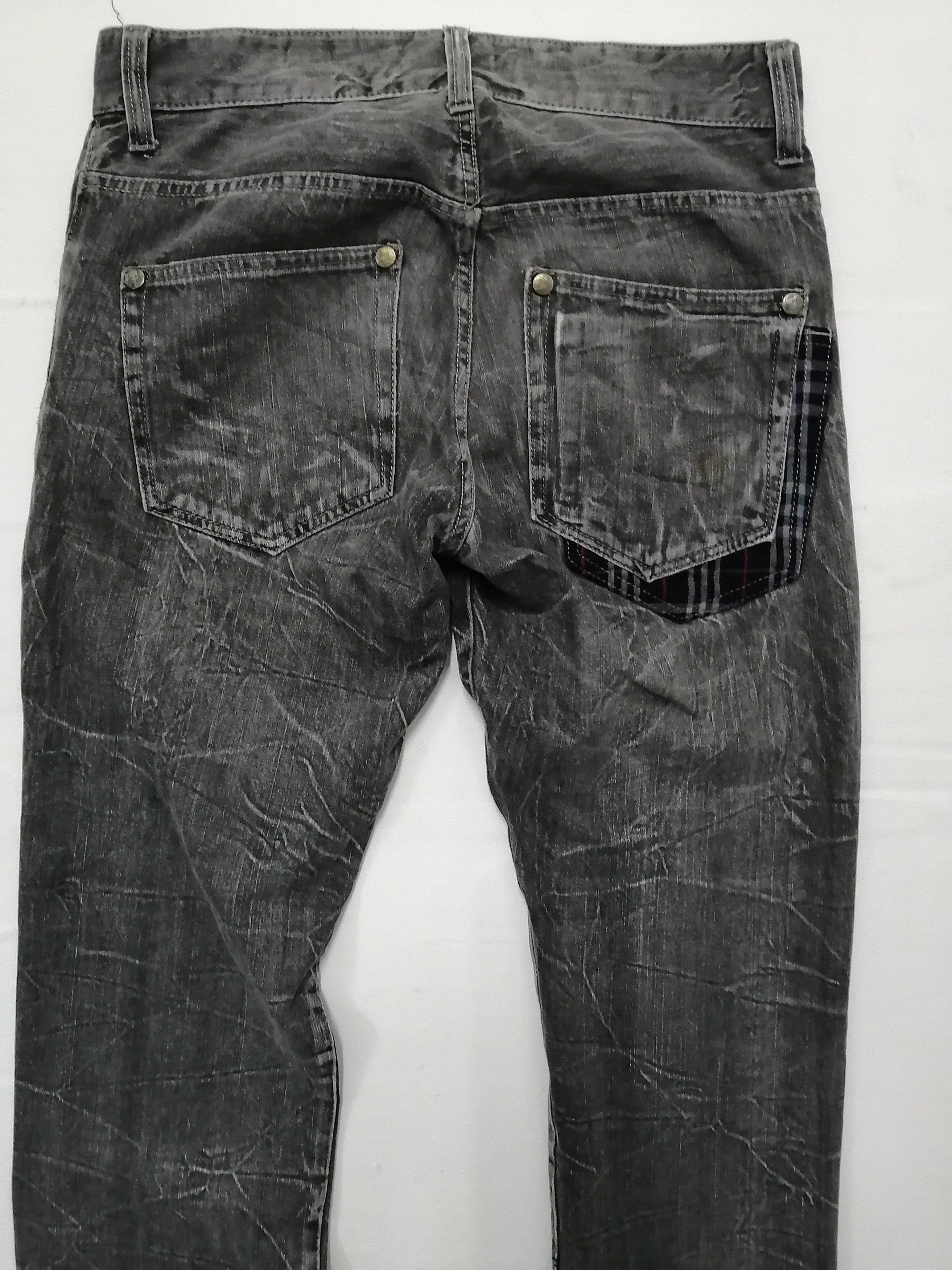 Japanese Brand Wild Life Skullbones Distressed Jeans Size US 34 / EU 50 - 5 Thumbnail