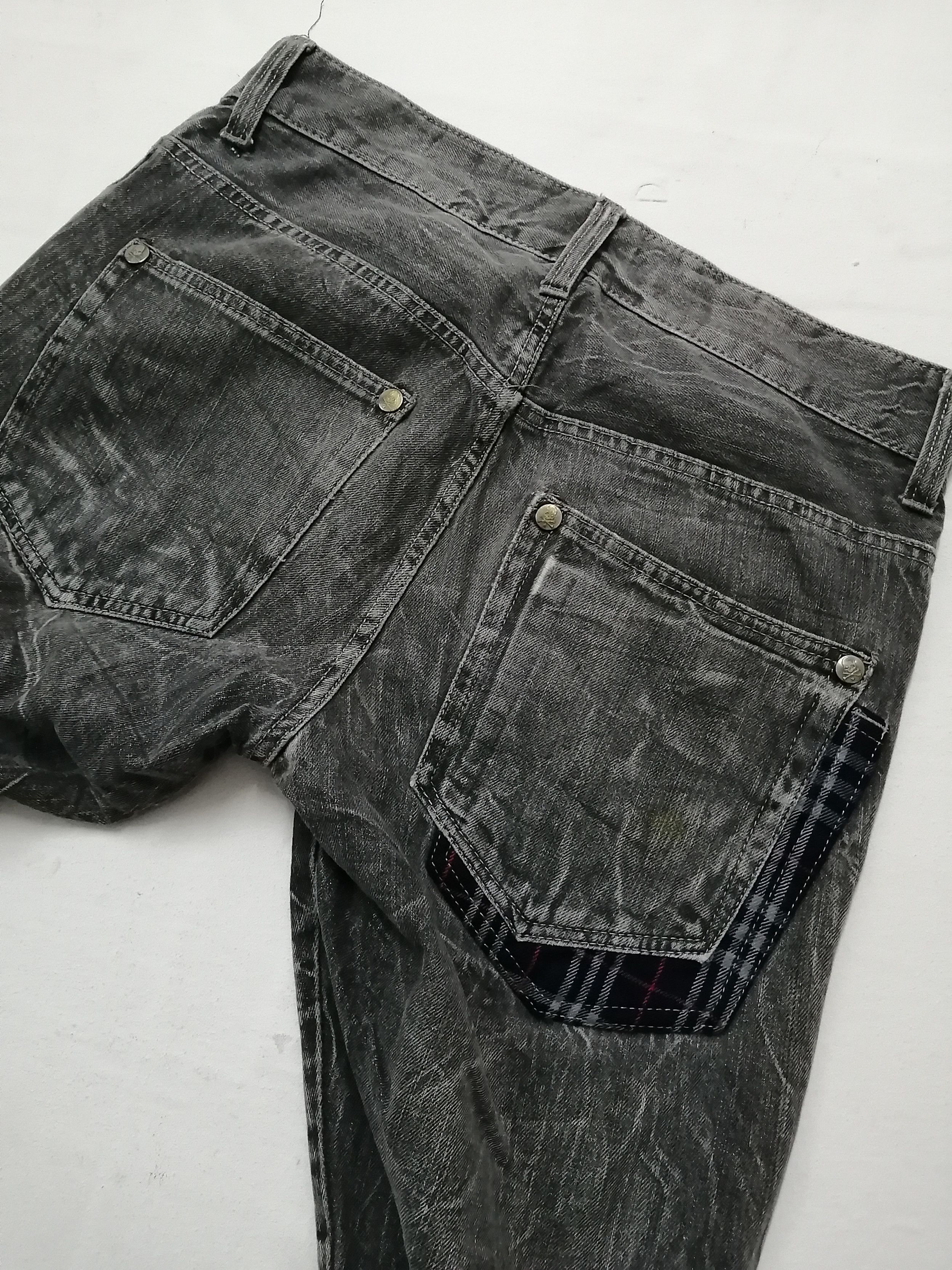 Japanese Brand Wild Life Skullbones Distressed Jeans Size US 34 / EU 50 - 4 Thumbnail