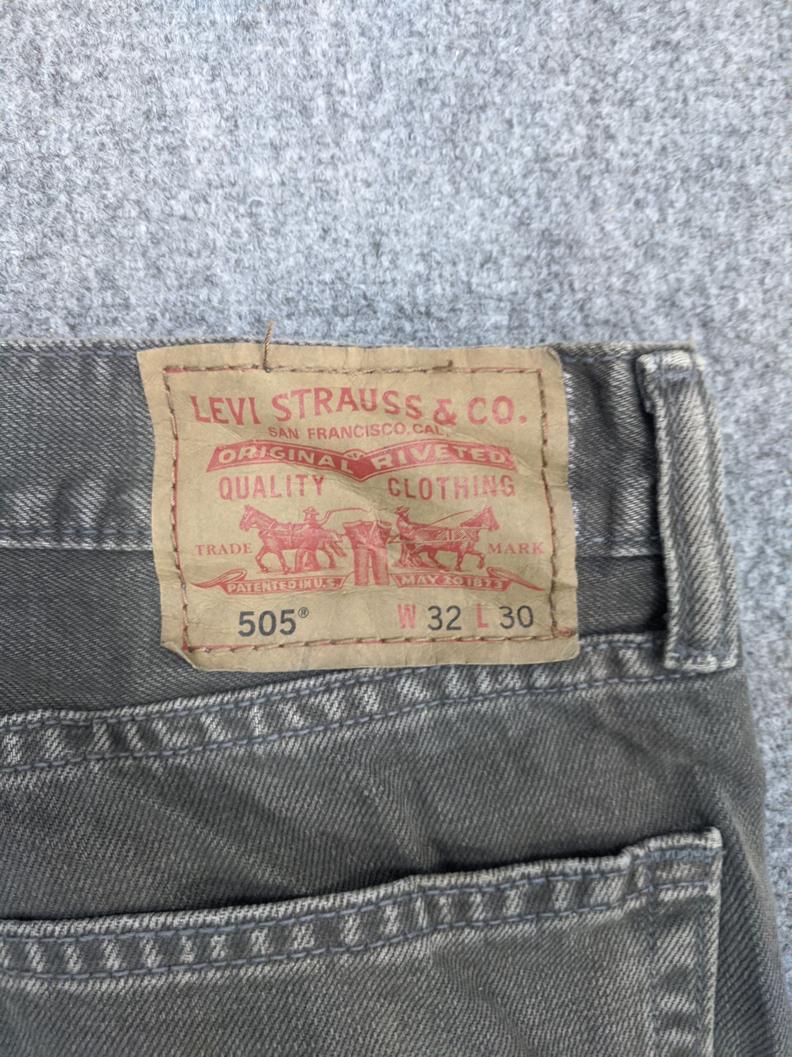 Levi's Vintage Sun Faded Levis 505 Light Wash Jeans DP0800 Size US 34 / EU 50 - 12 Thumbnail